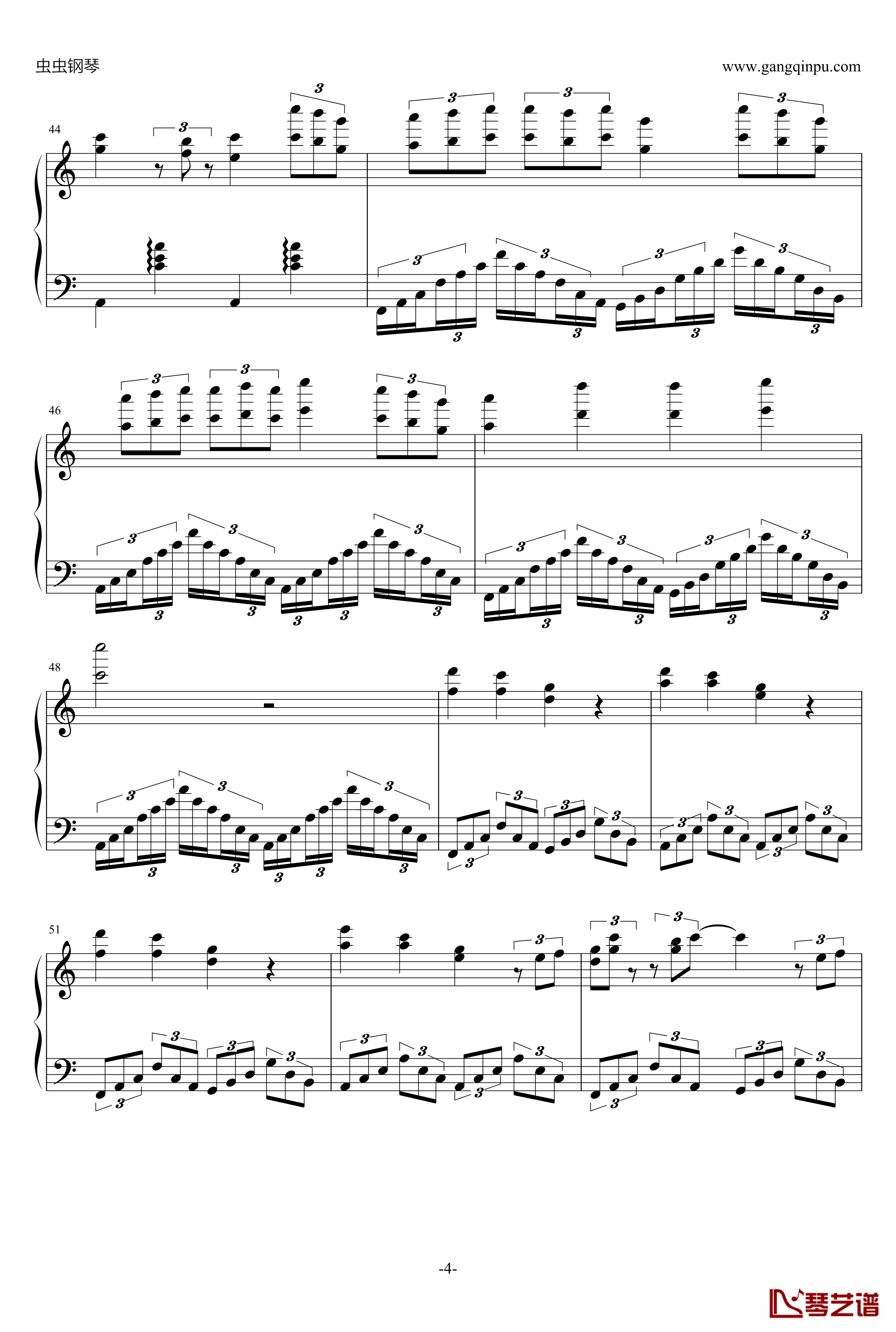 Sternengeang钢琴谱-机动戦士ガンダムユニコーン OST4-机动战士4
