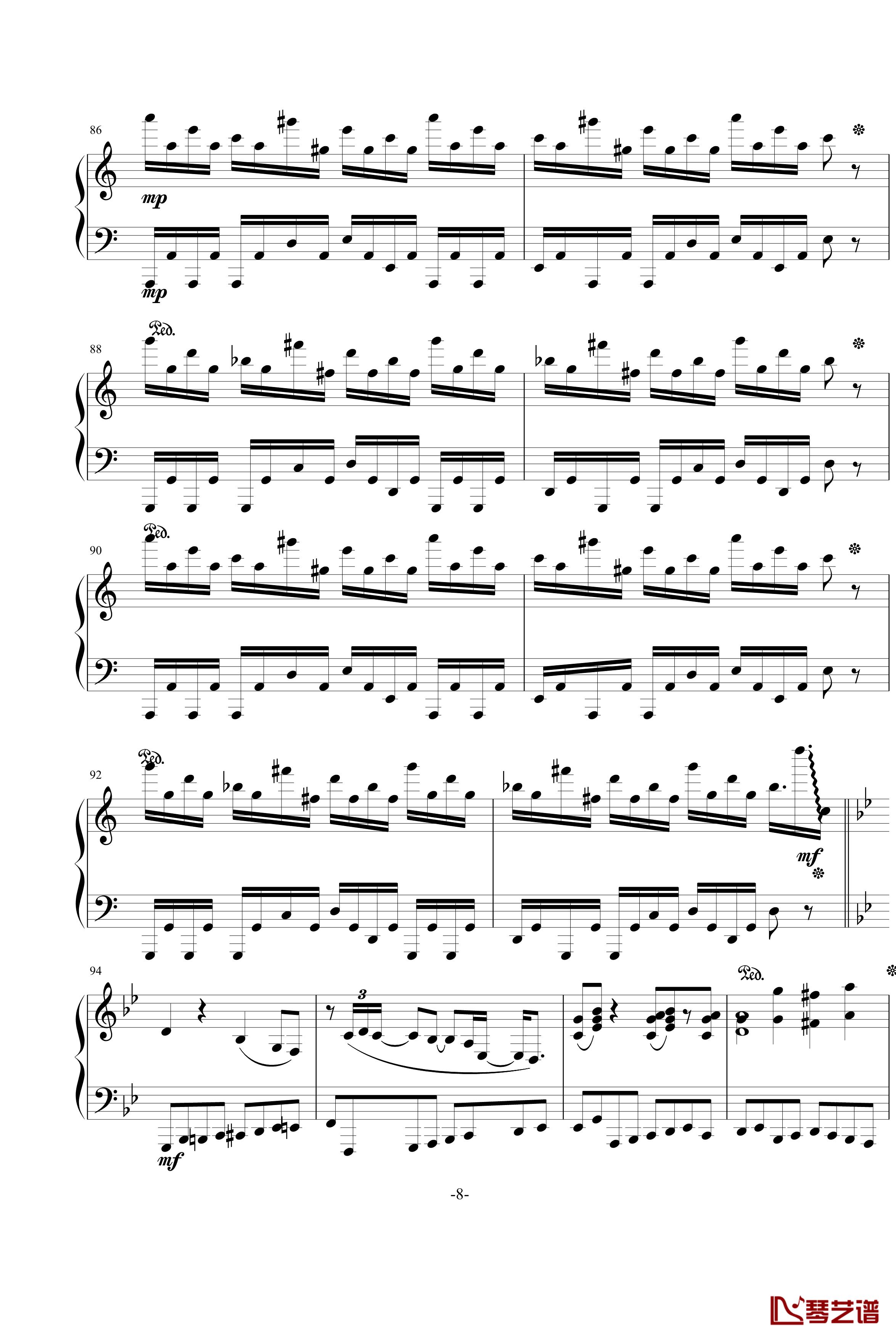 冥王钢琴谱-钢琴版-Sound Horizon8