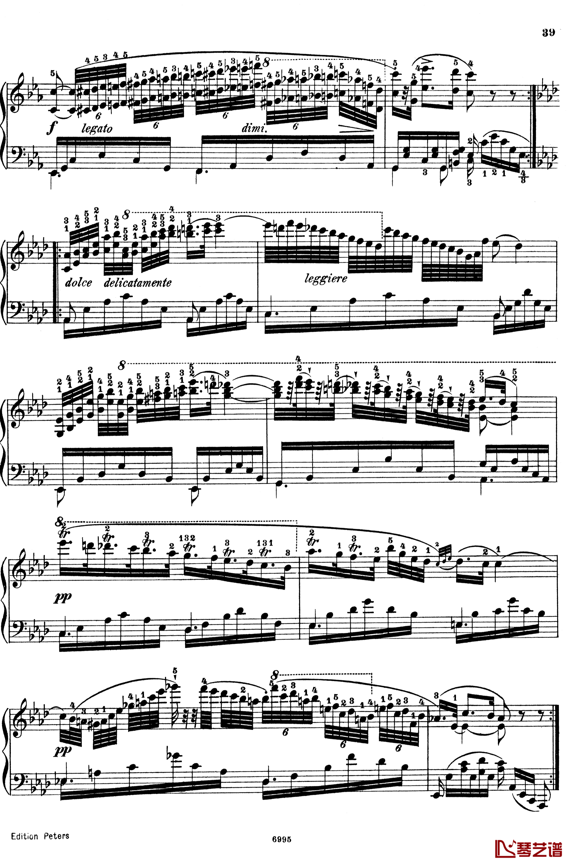 车尔尼练习曲钢琴谱-Op.365 No.15-车尔尼-Czerny2
