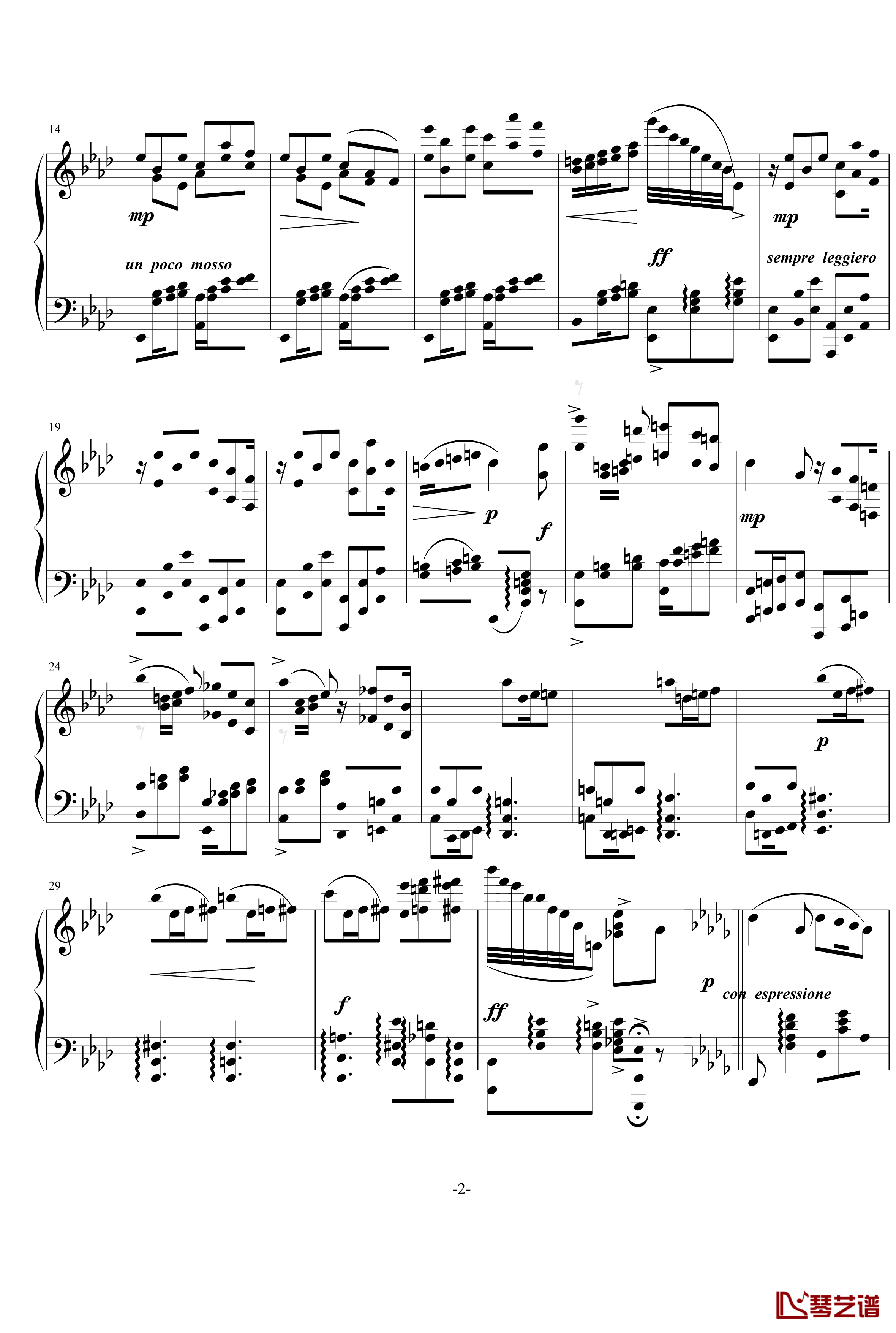 小步舞曲钢琴谱-烂大俗奏鸣曲2乐章-nyride2