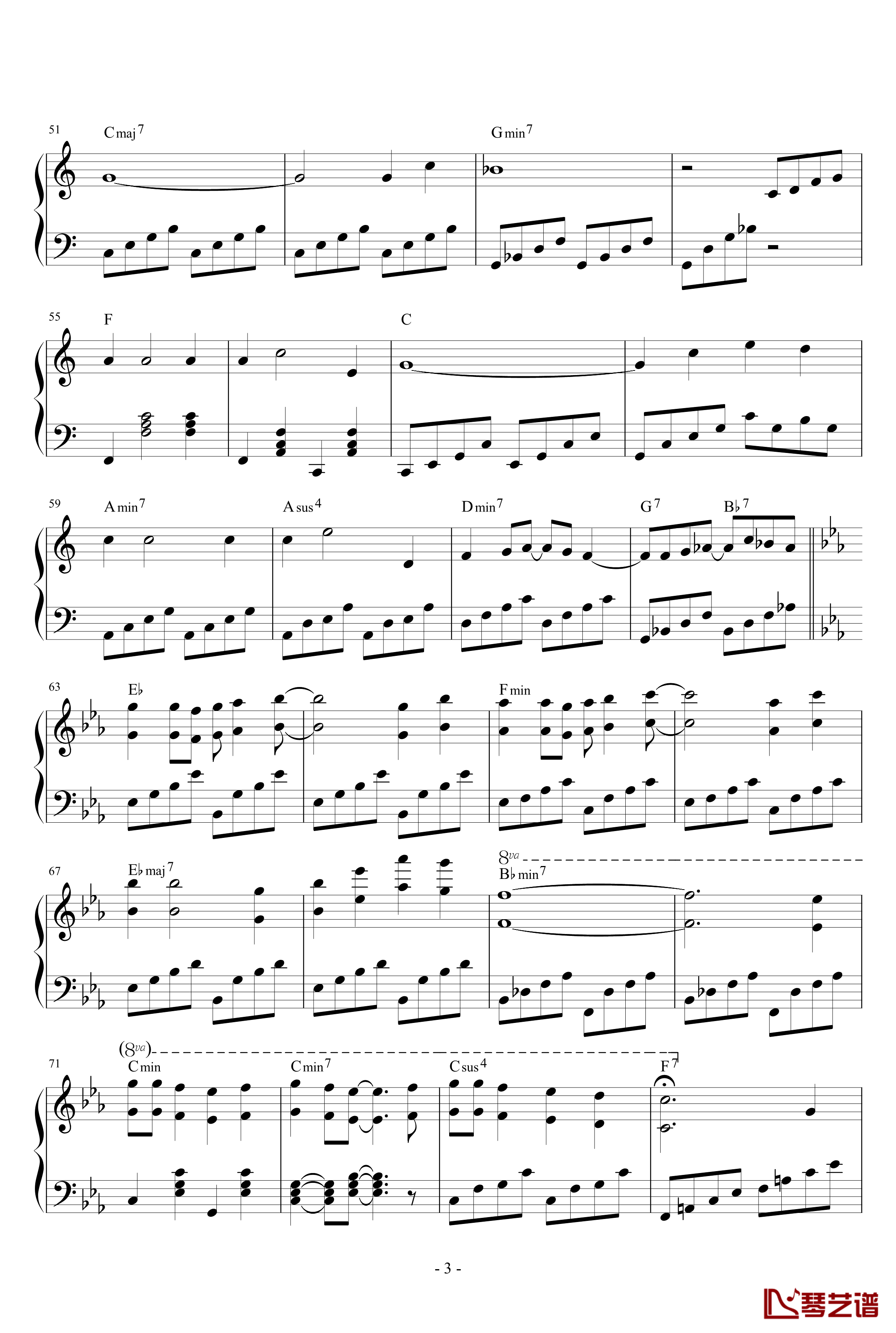 Sing钢琴谱-卡伦·卡朋特3