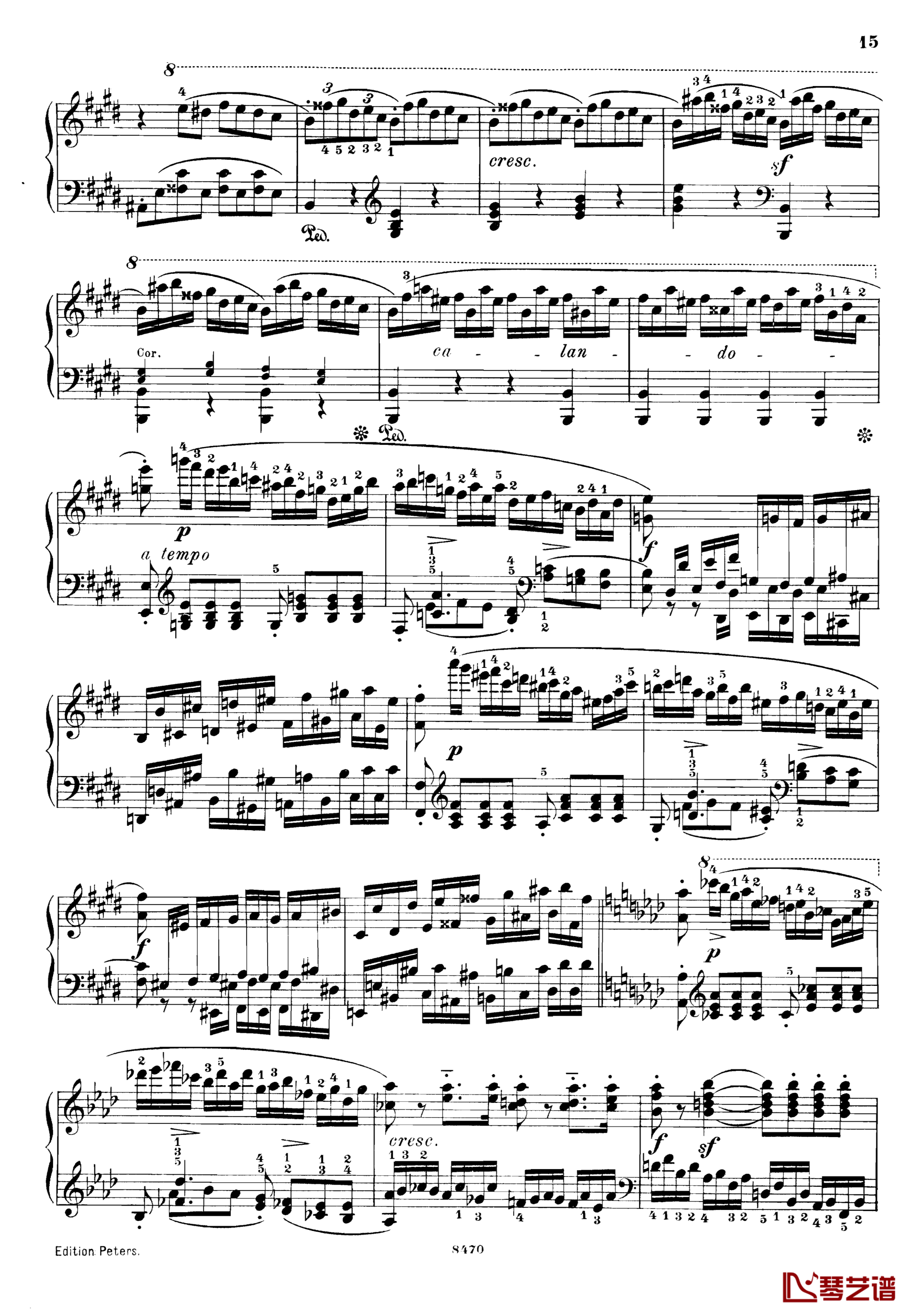 升c小调第三钢琴协奏曲Op.55钢琴谱-克里斯蒂安-里斯15
