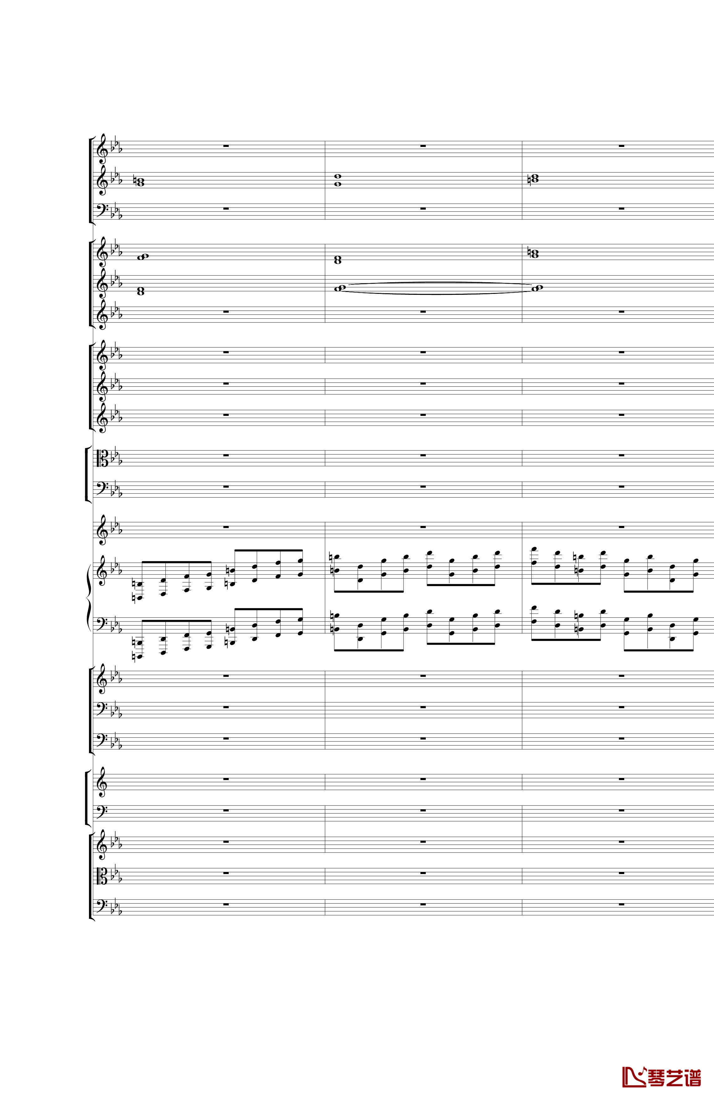 Piano Concerto No.3 in E Flat minor钢琴谱 I.Moderto-热情而辉煌24