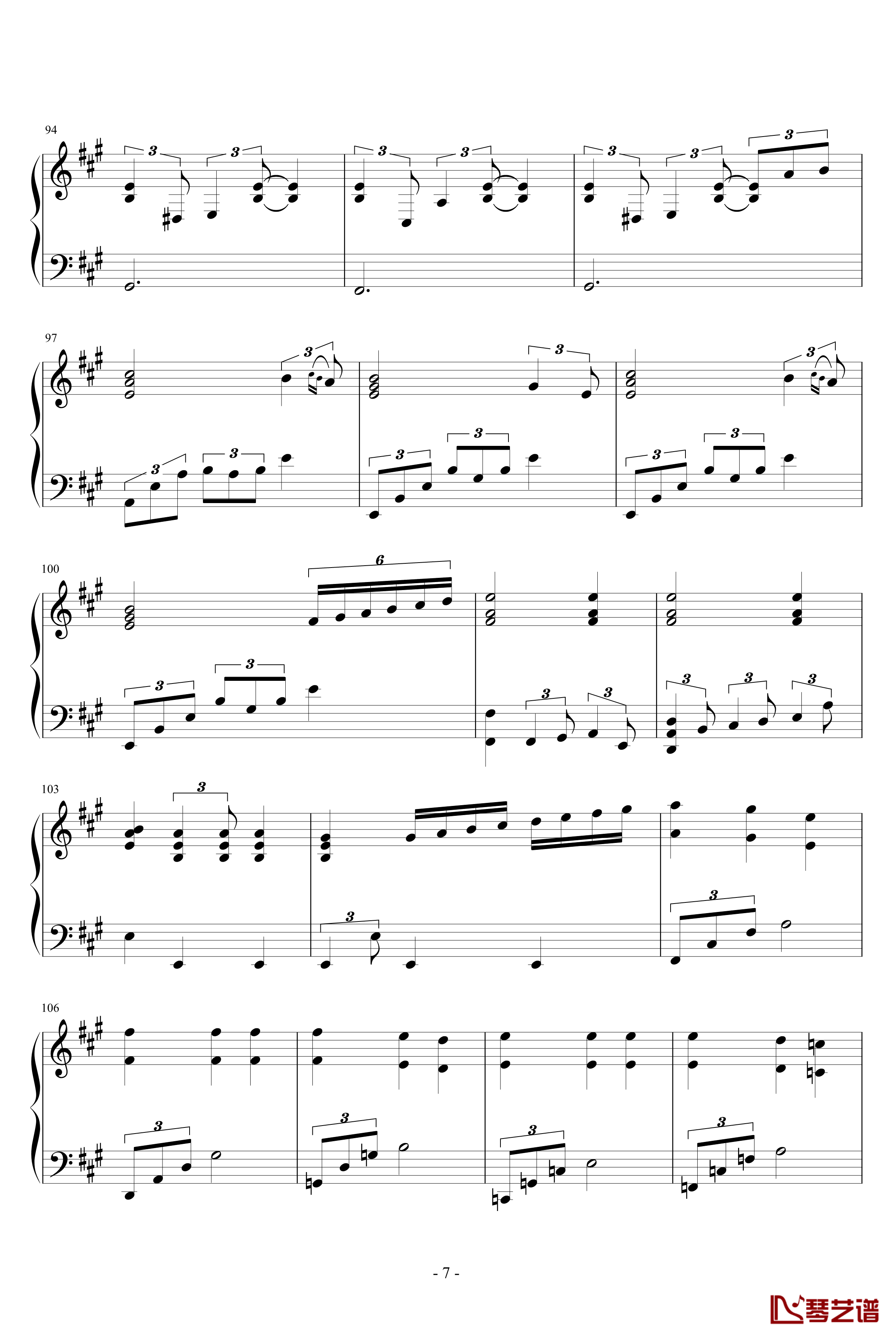 Sunday钢琴谱-joe hisaishi7