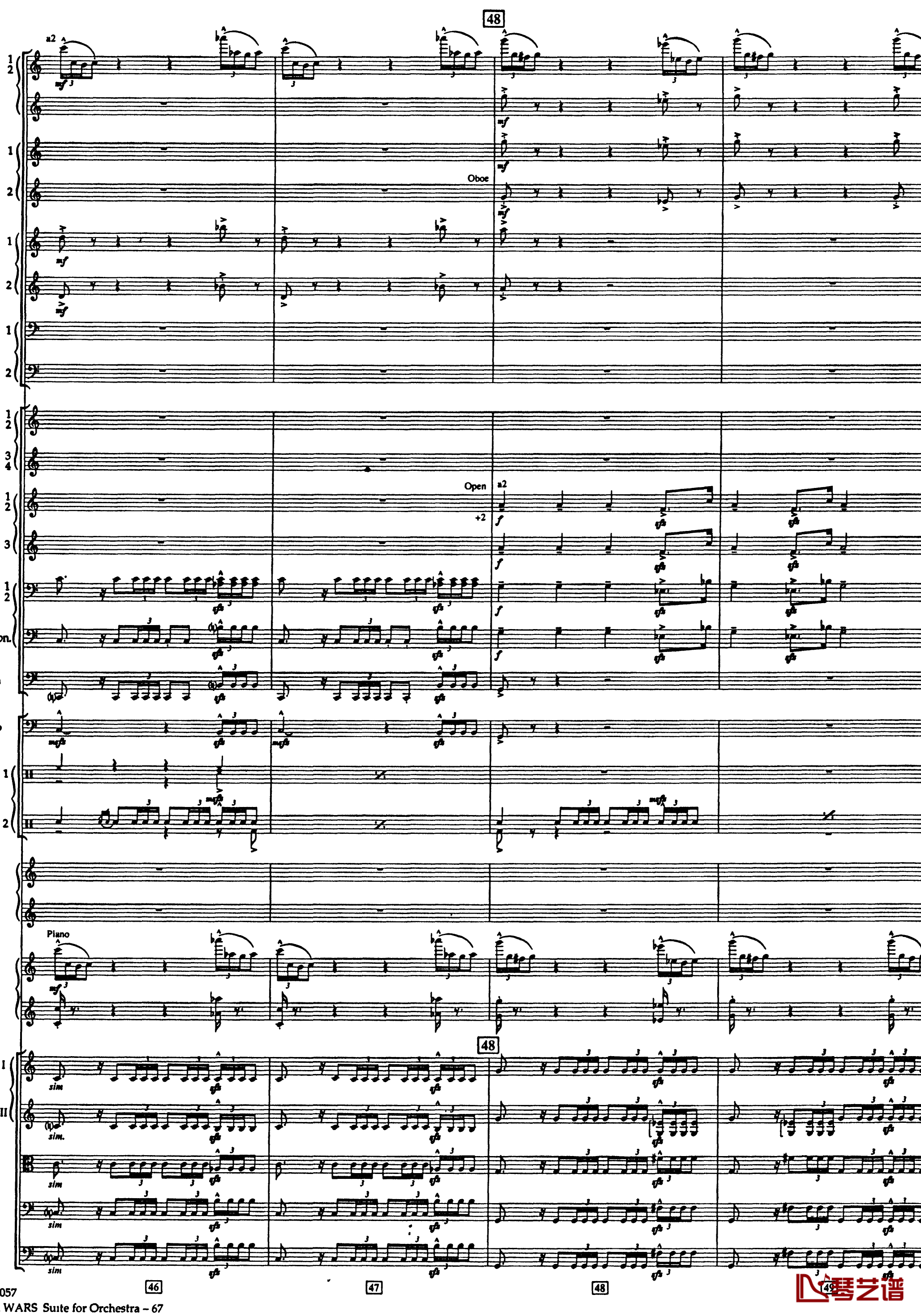 帝国进行曲总谱钢琴谱-The Imperial March Full Orchestra-John Williams11
