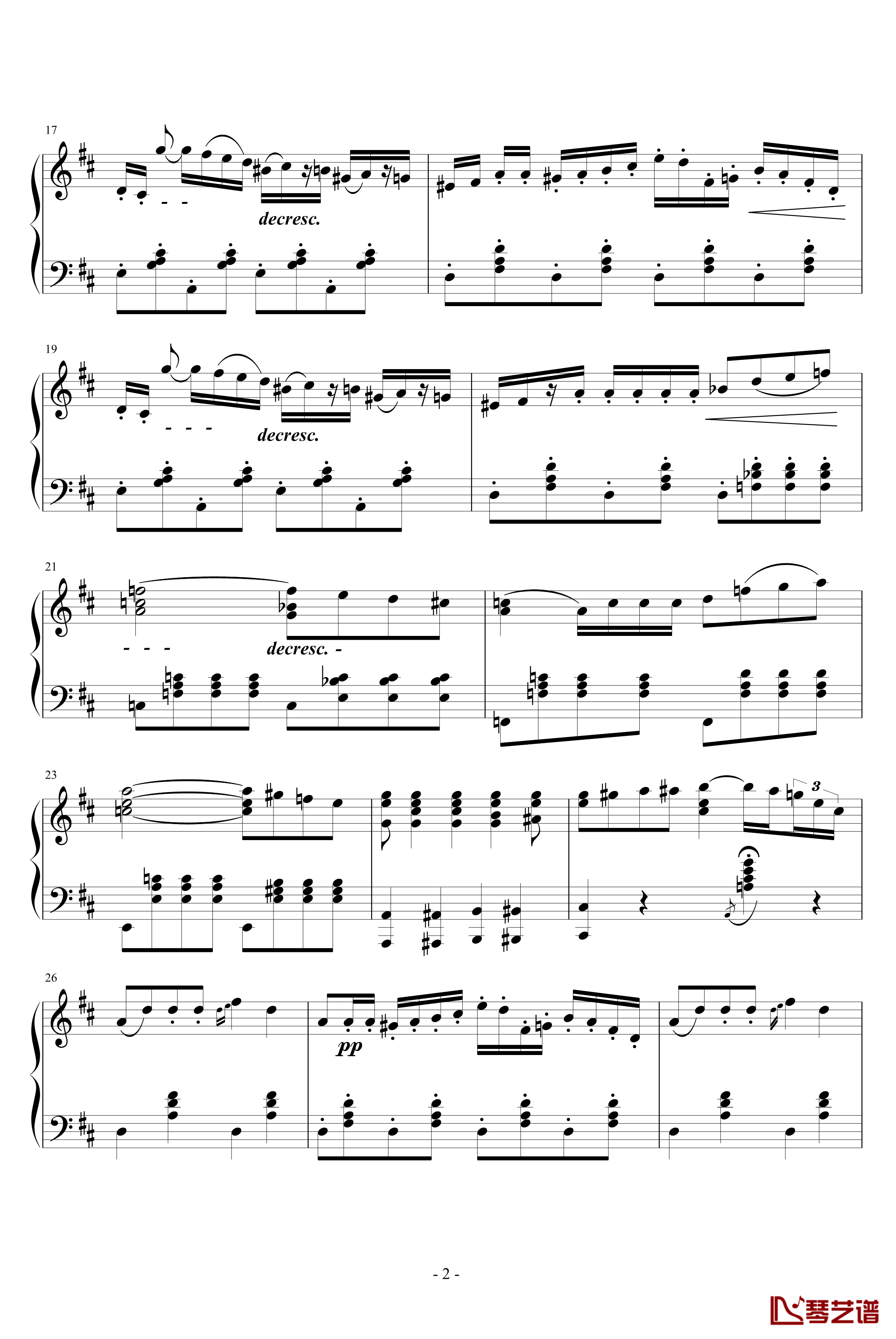 弄臣钢琴谱-原版-威尔第2