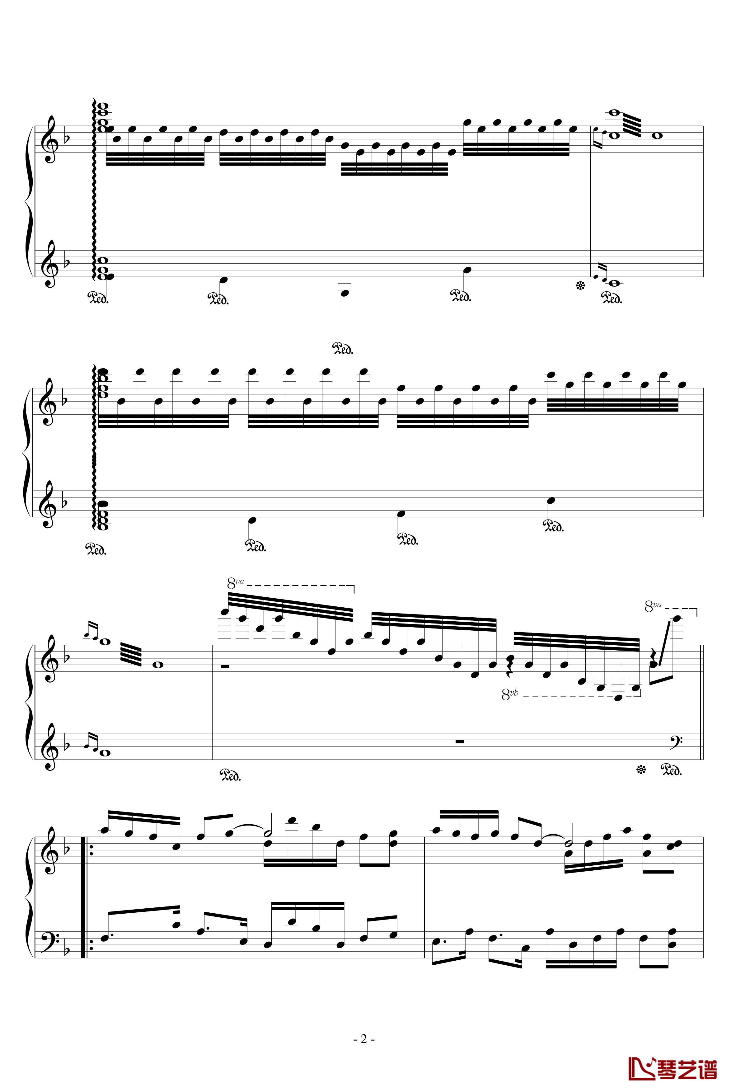踏春主题小变奏曲钢琴谱-音乐作坊2