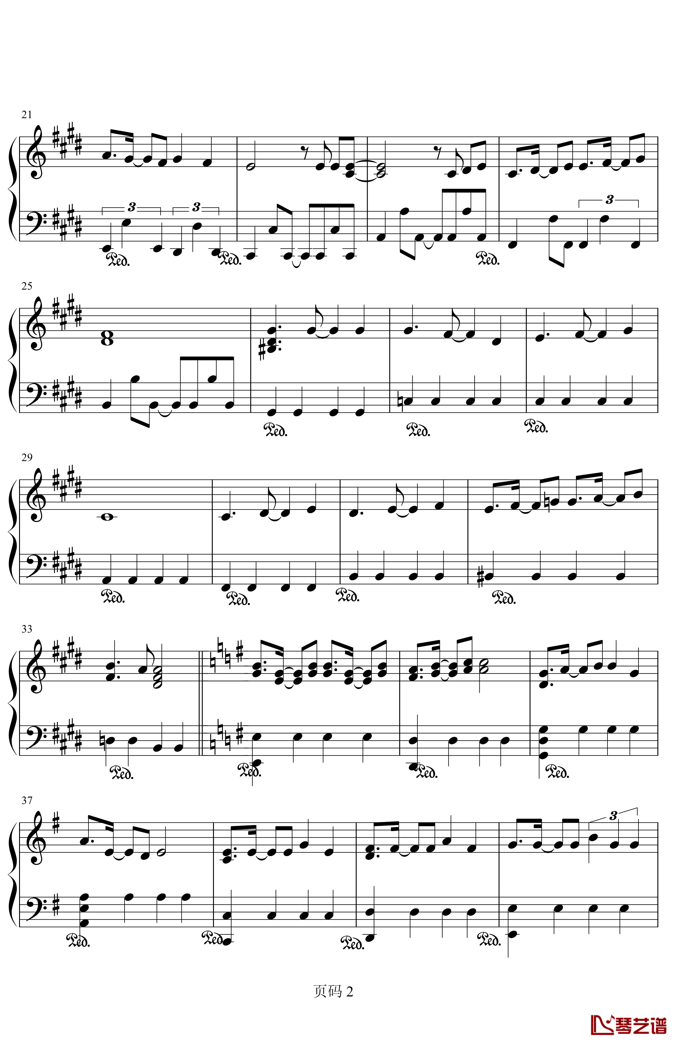 律动的旋律钢琴谱-《高达W》主题曲-Gundam Seed2