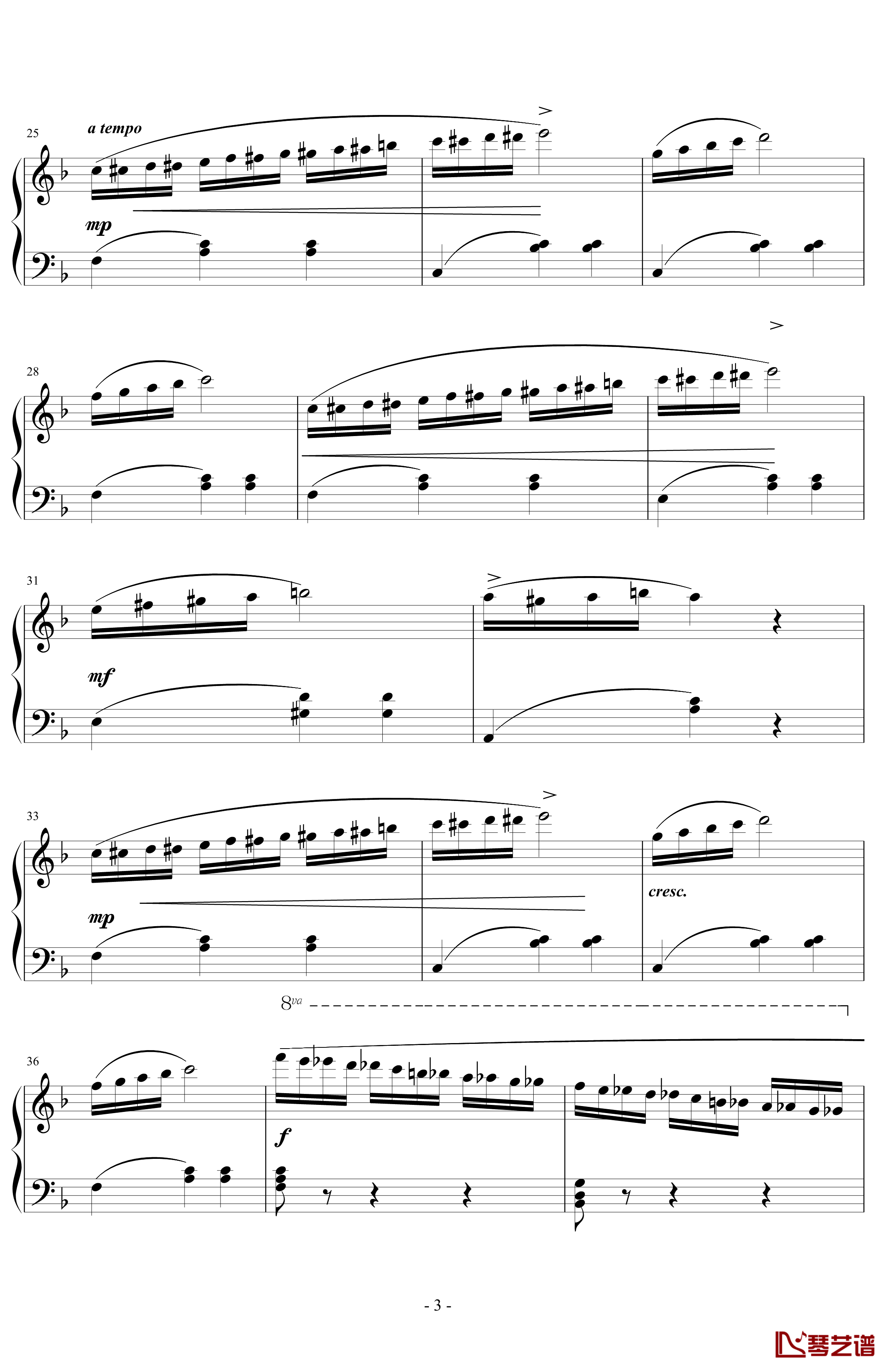 练习曲钢琴谱-斯德瑞鲍格3