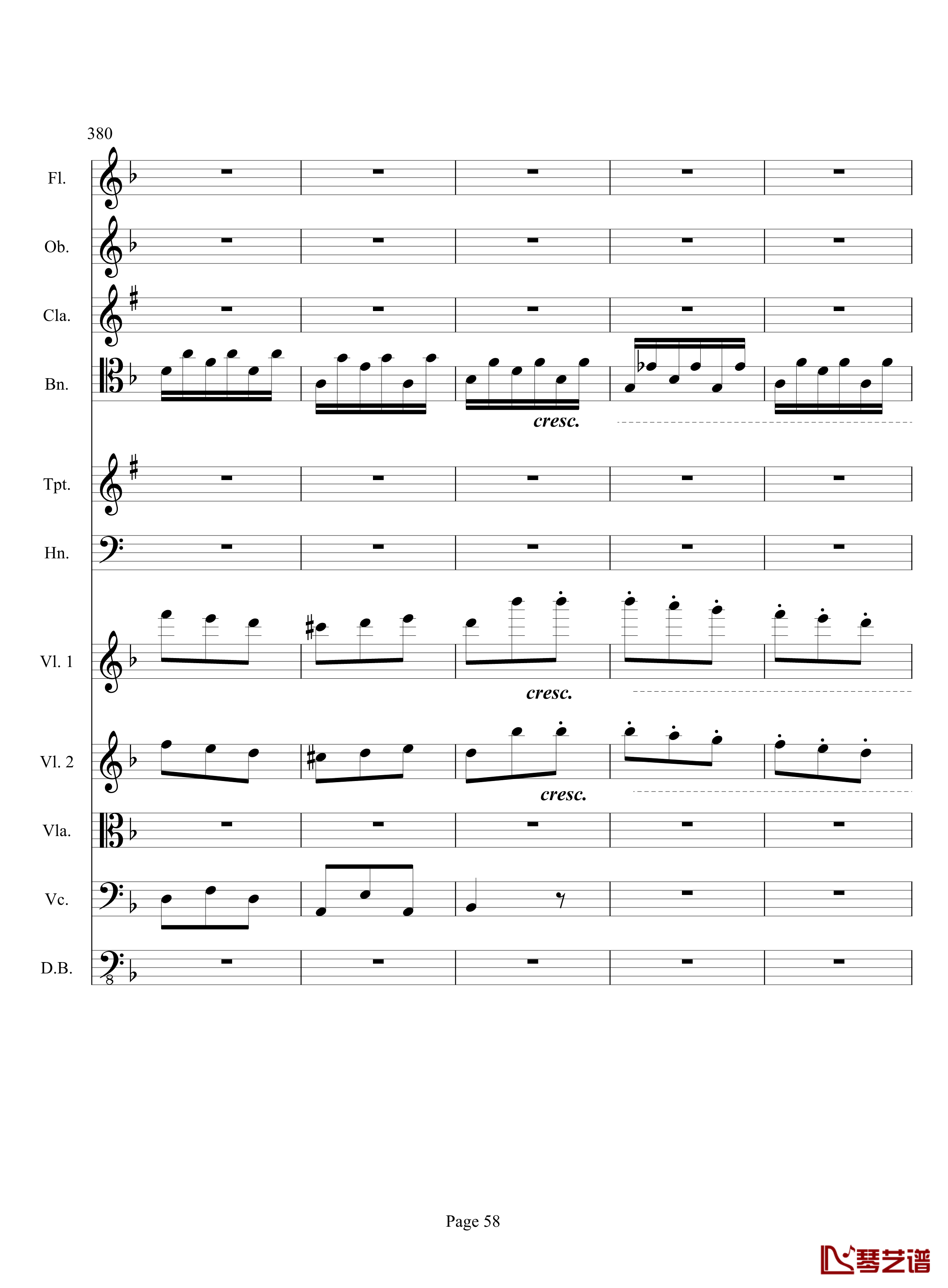 奏鸣曲之交响钢琴谱-第17首-Ⅲ-贝多芬-beethoven58