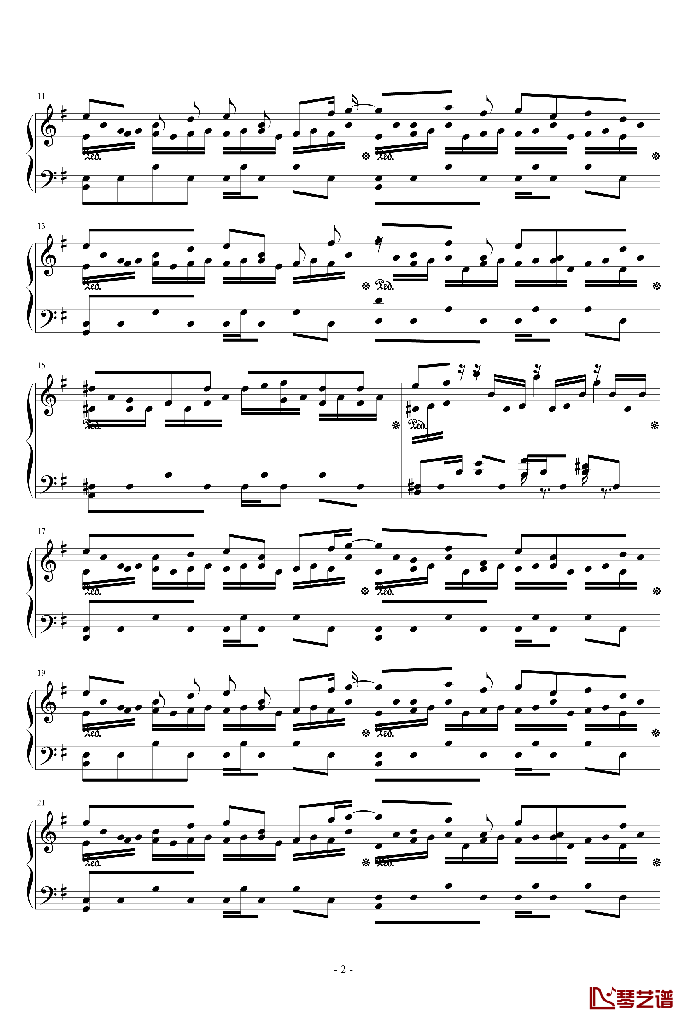 ヴォヤージュ1969钢琴谱-HARD-东方永夜抄第6面-东方project2