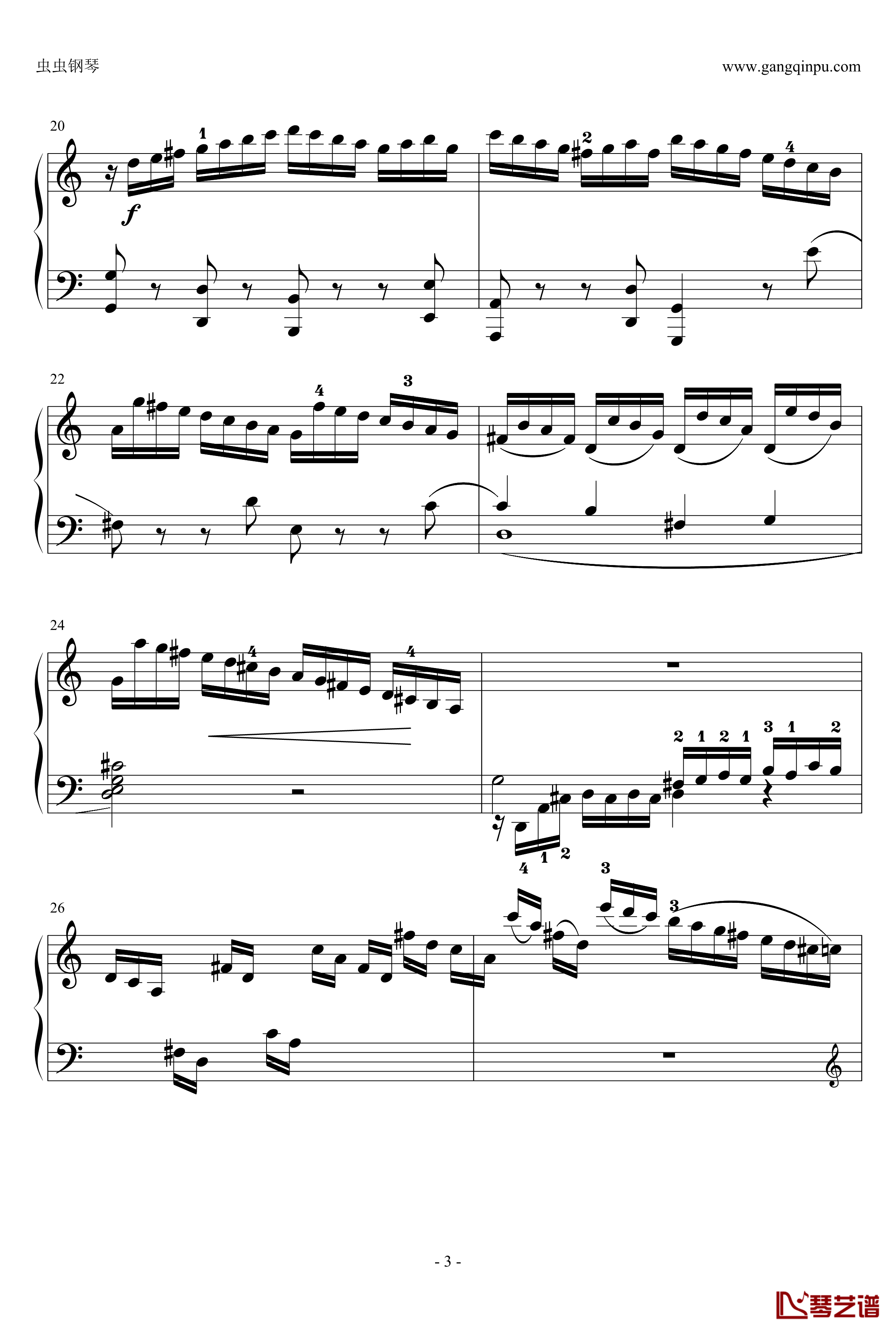 C大调奏鸣曲钢琴谱第一乐章-海顿3