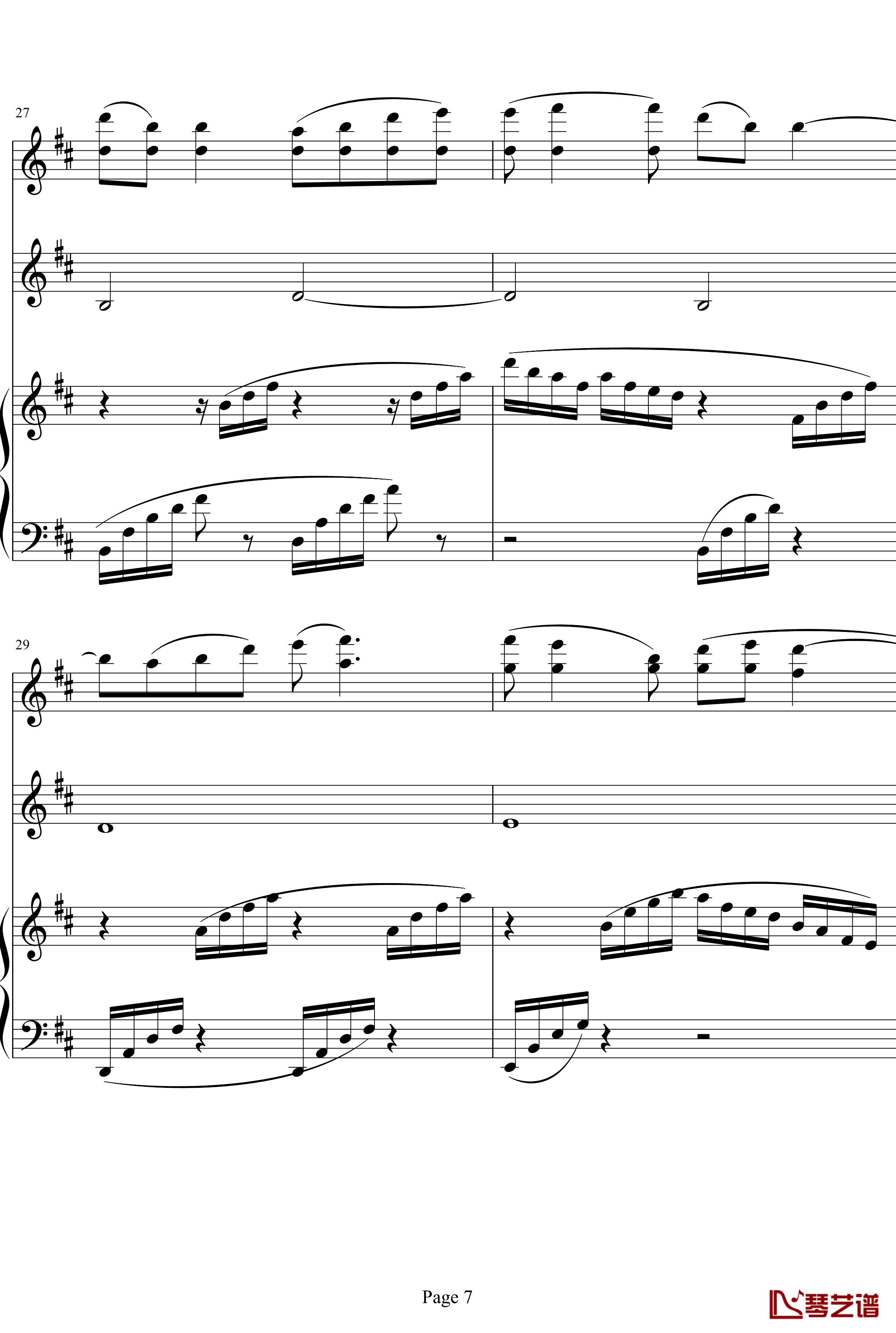 珍珠钢琴谱-钢琴、小提琴、大提琴三重奏-项道荣7
