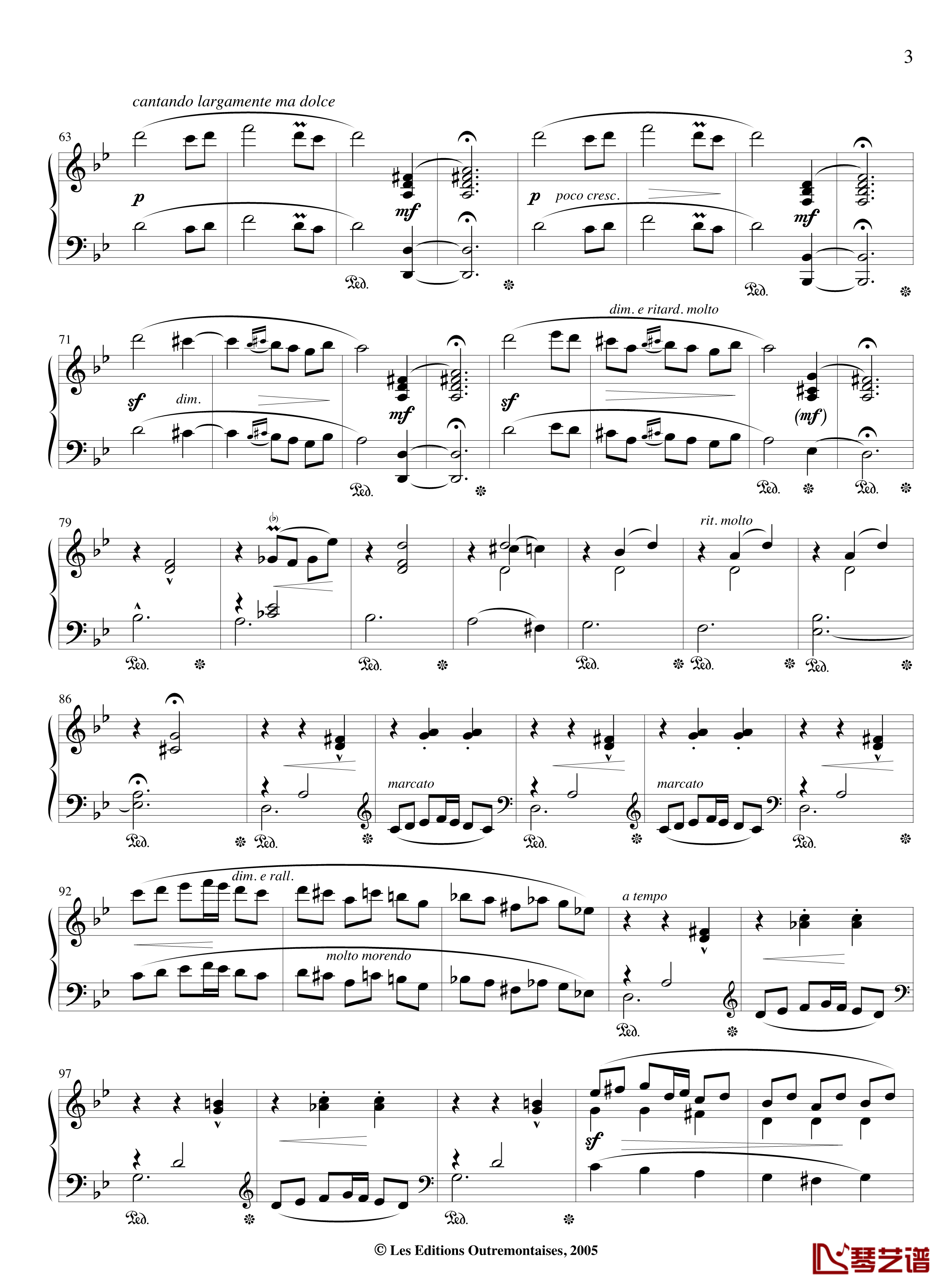 阿斯图拉斯的传说钢琴谱-Asturias-伊萨克·阿尔贝尼兹3