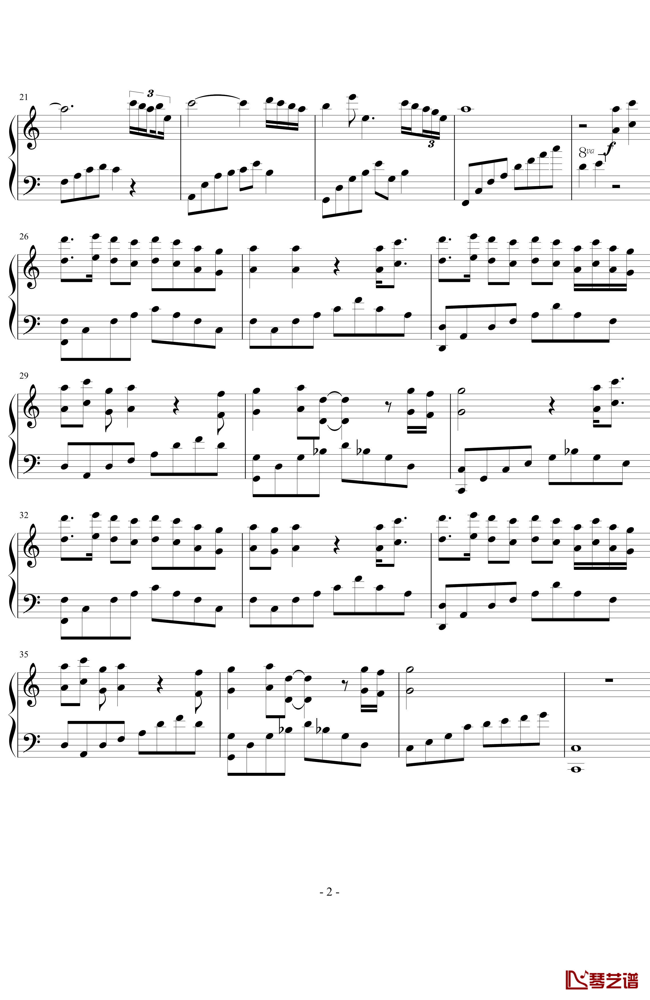 Santorini钢琴谱-雅尼2