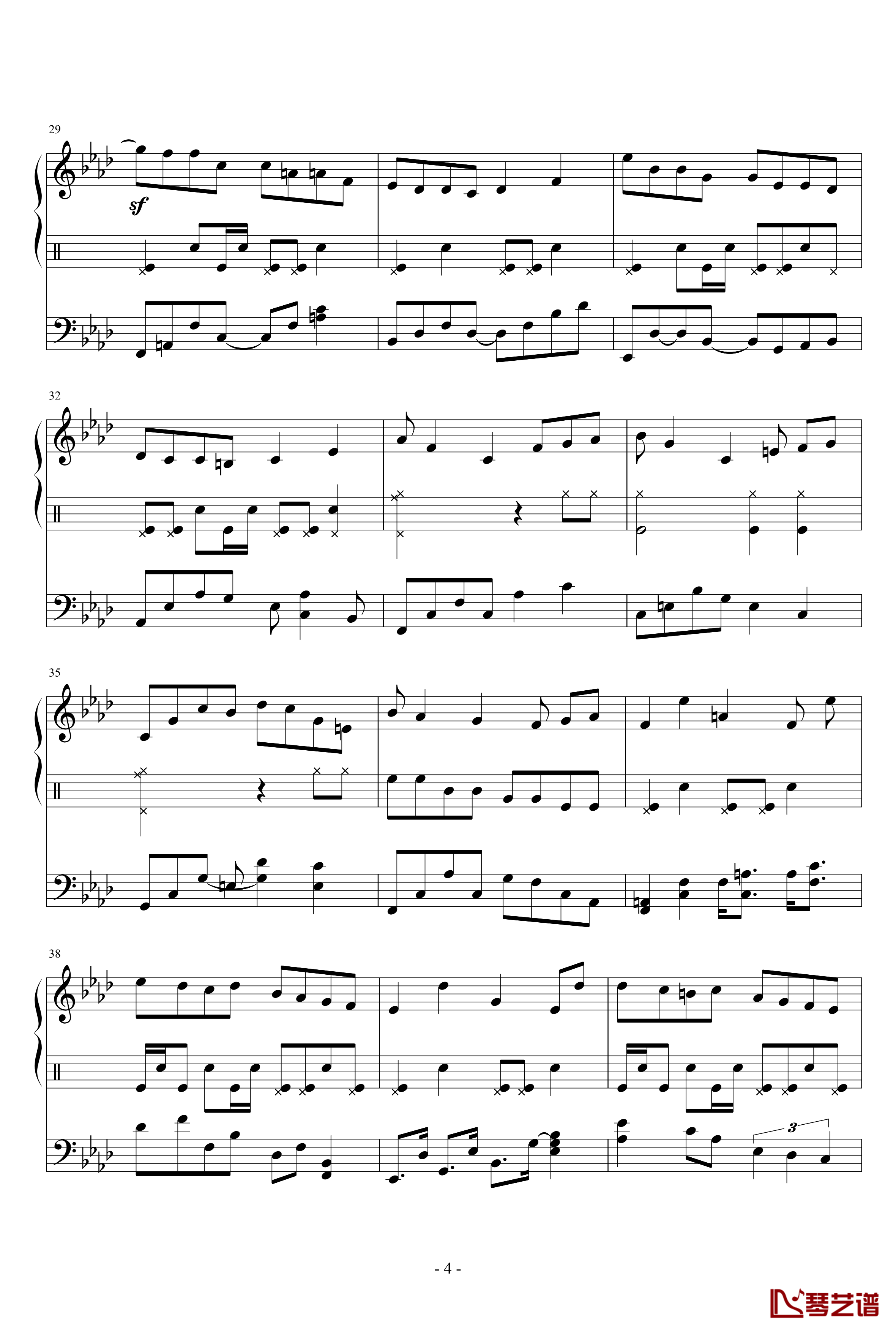 LONELY ALLEY钢琴谱-rumchopin4