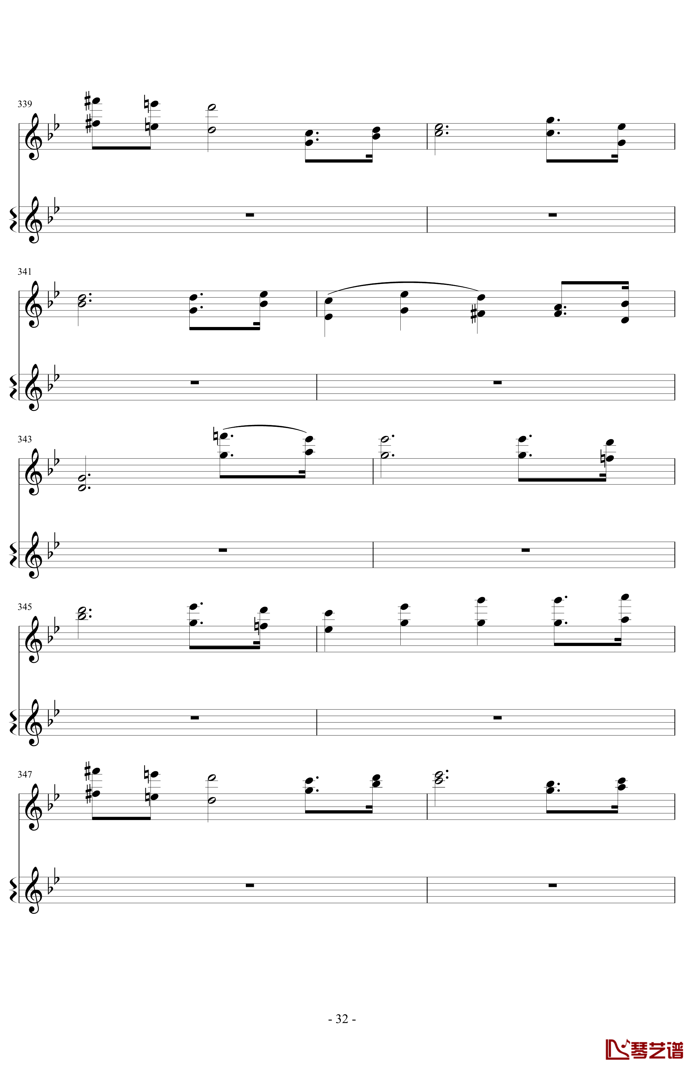 意大利国歌变奏曲钢琴谱-DXF32