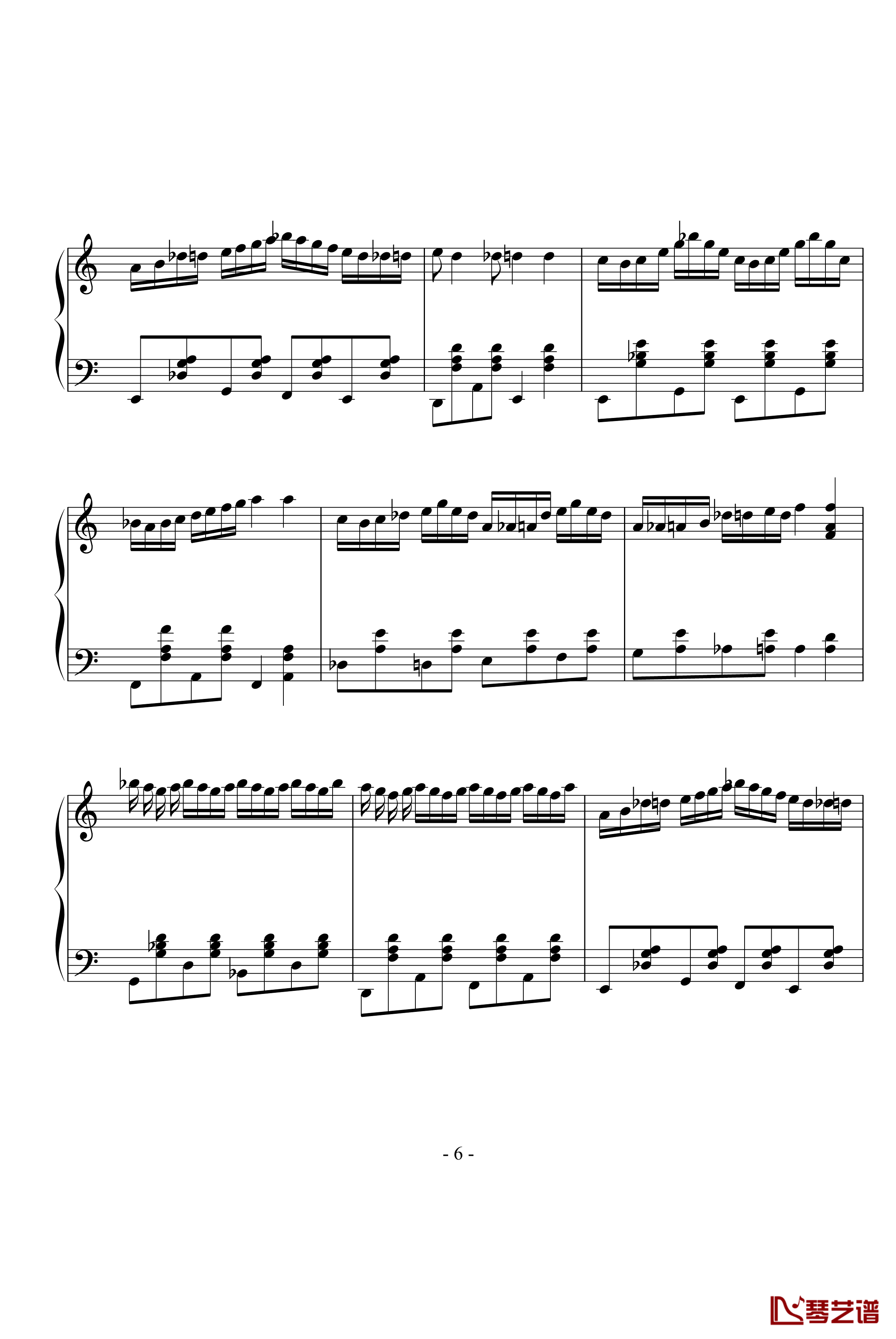 zarda钢琴谱-世界名曲6