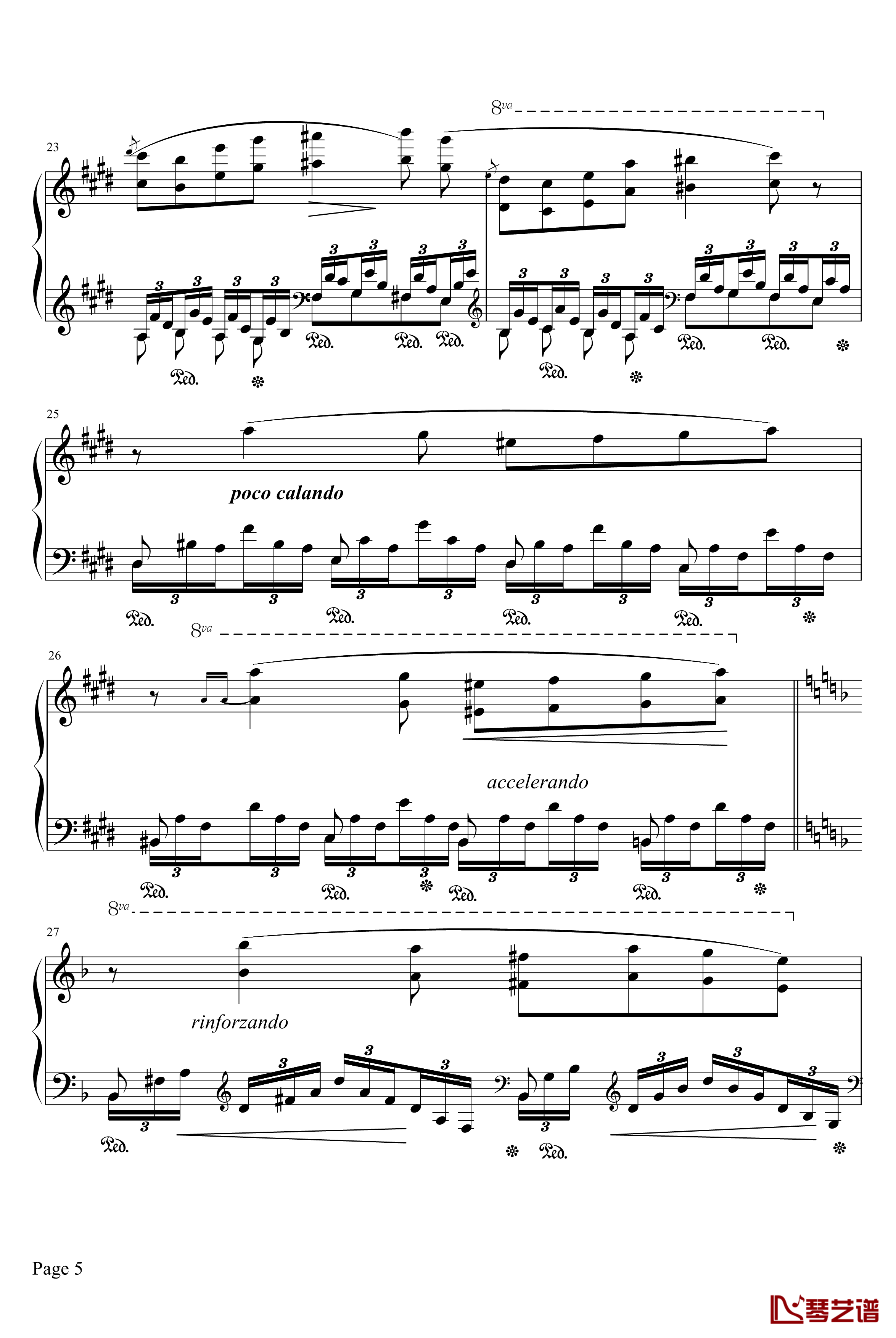 森林的呼啸钢琴谱-WALDESRAUSCHEN-李斯特5