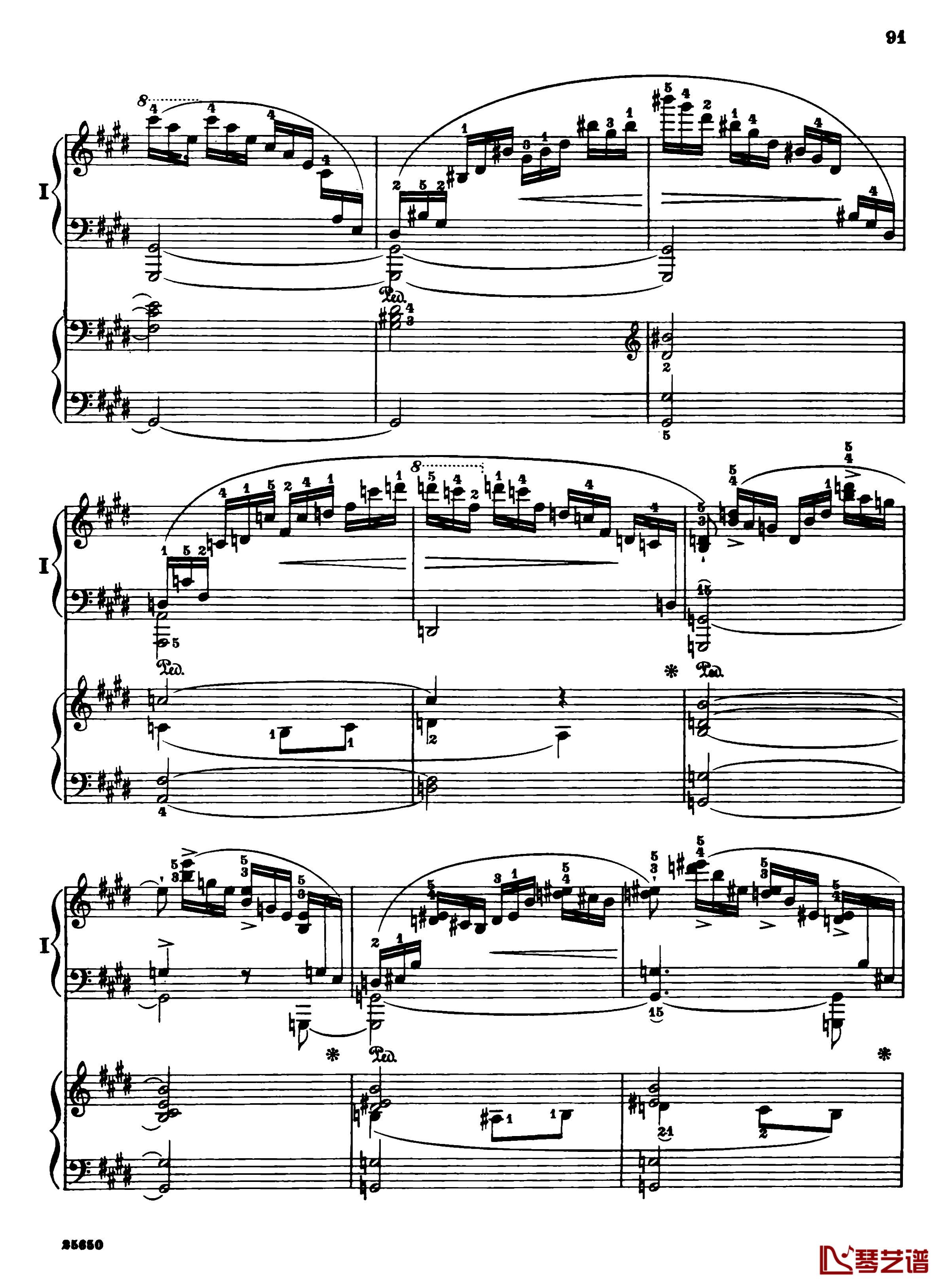 肖邦第一钢琴协奏曲钢琴谱-肖邦93