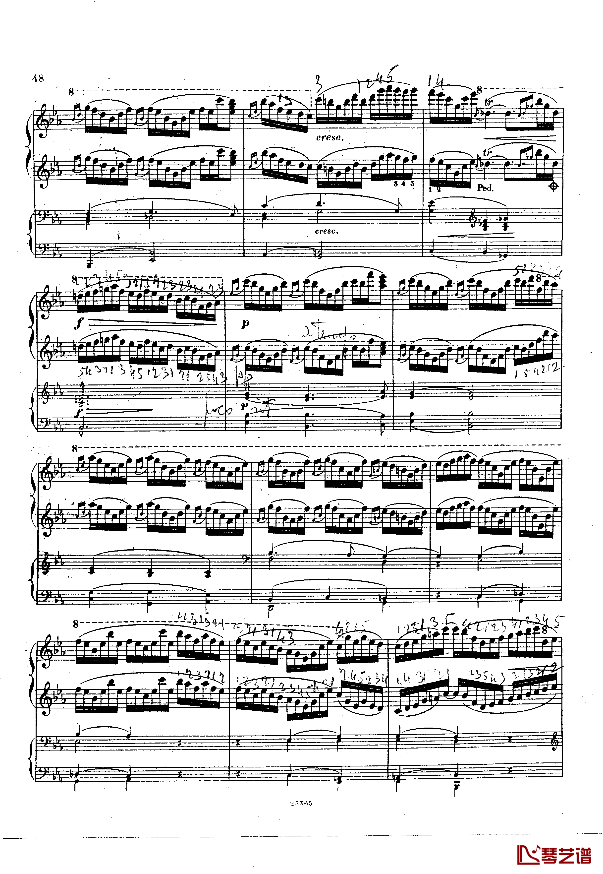 g小调钢琴协奏曲  Op.15钢琴谱-斯甘巴蒂48