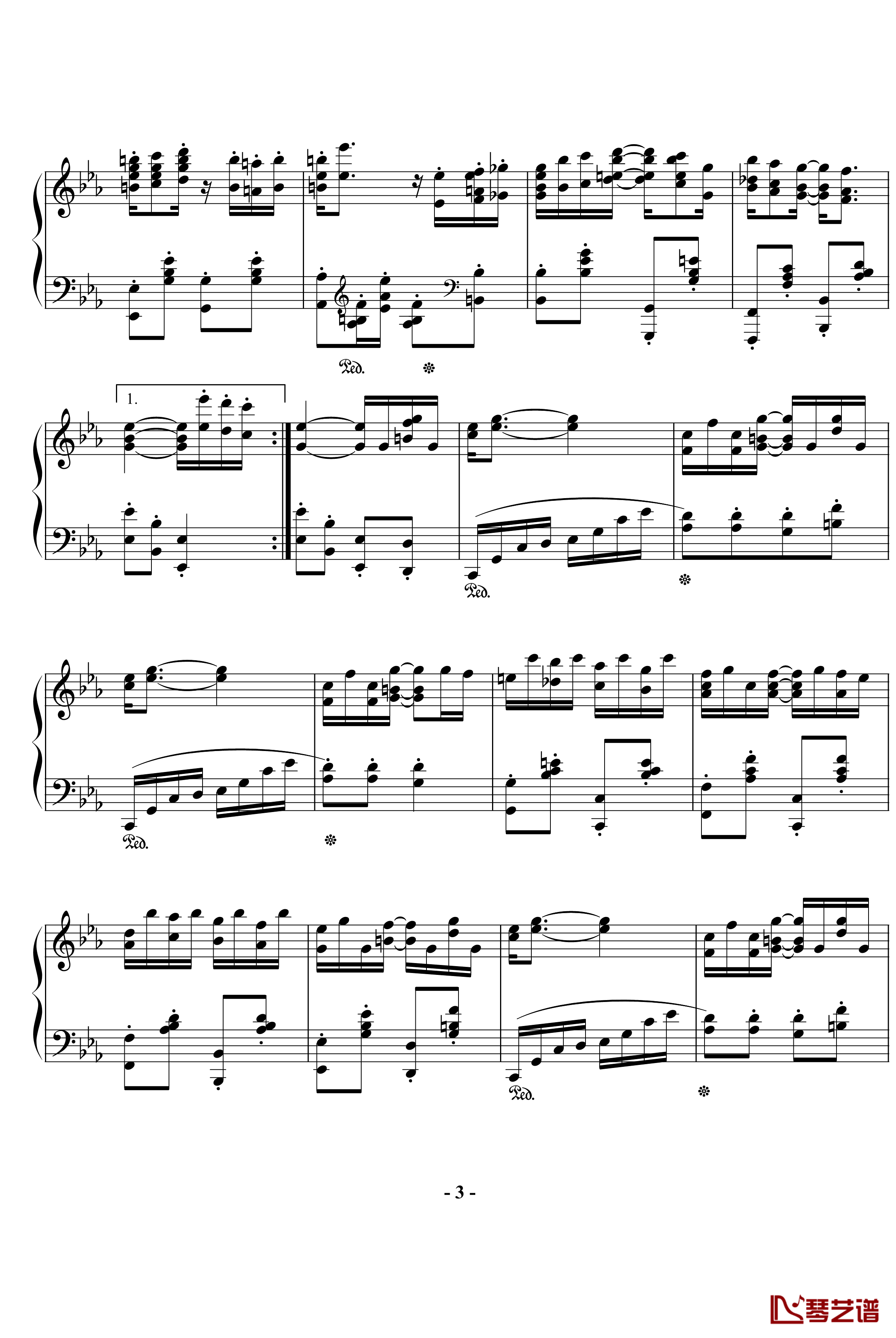 一首经典的爵士钢琴谱-欧美经典3
