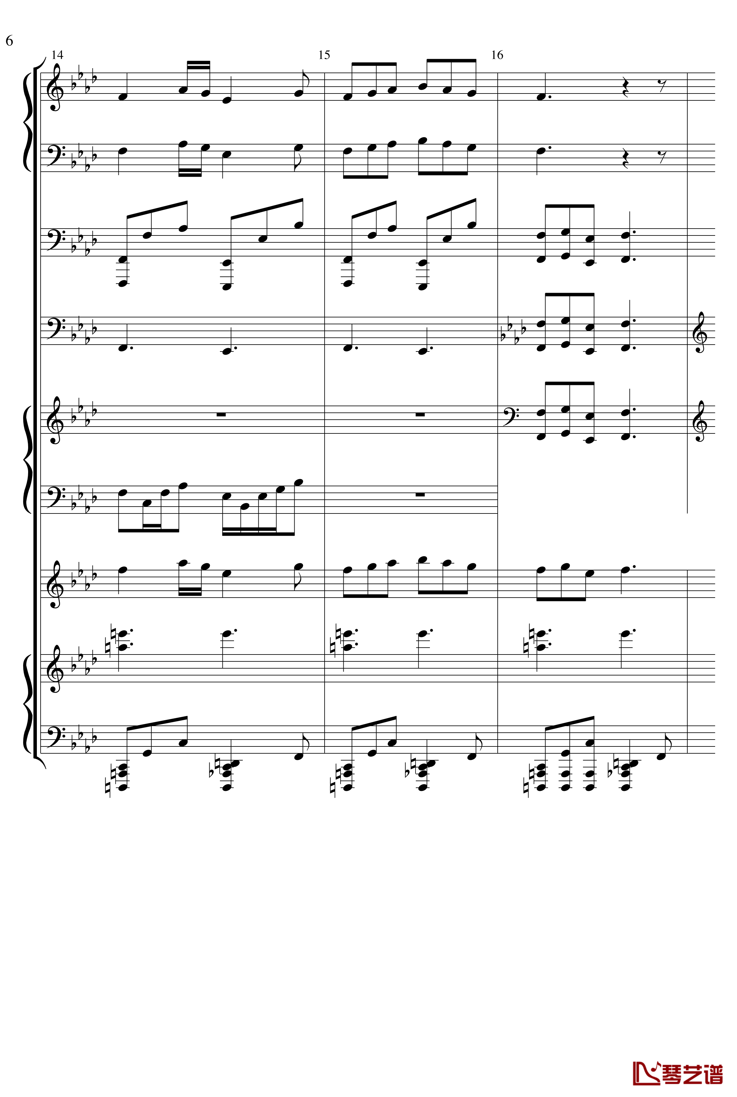 丝绸之路钢琴谱-gyf5136
