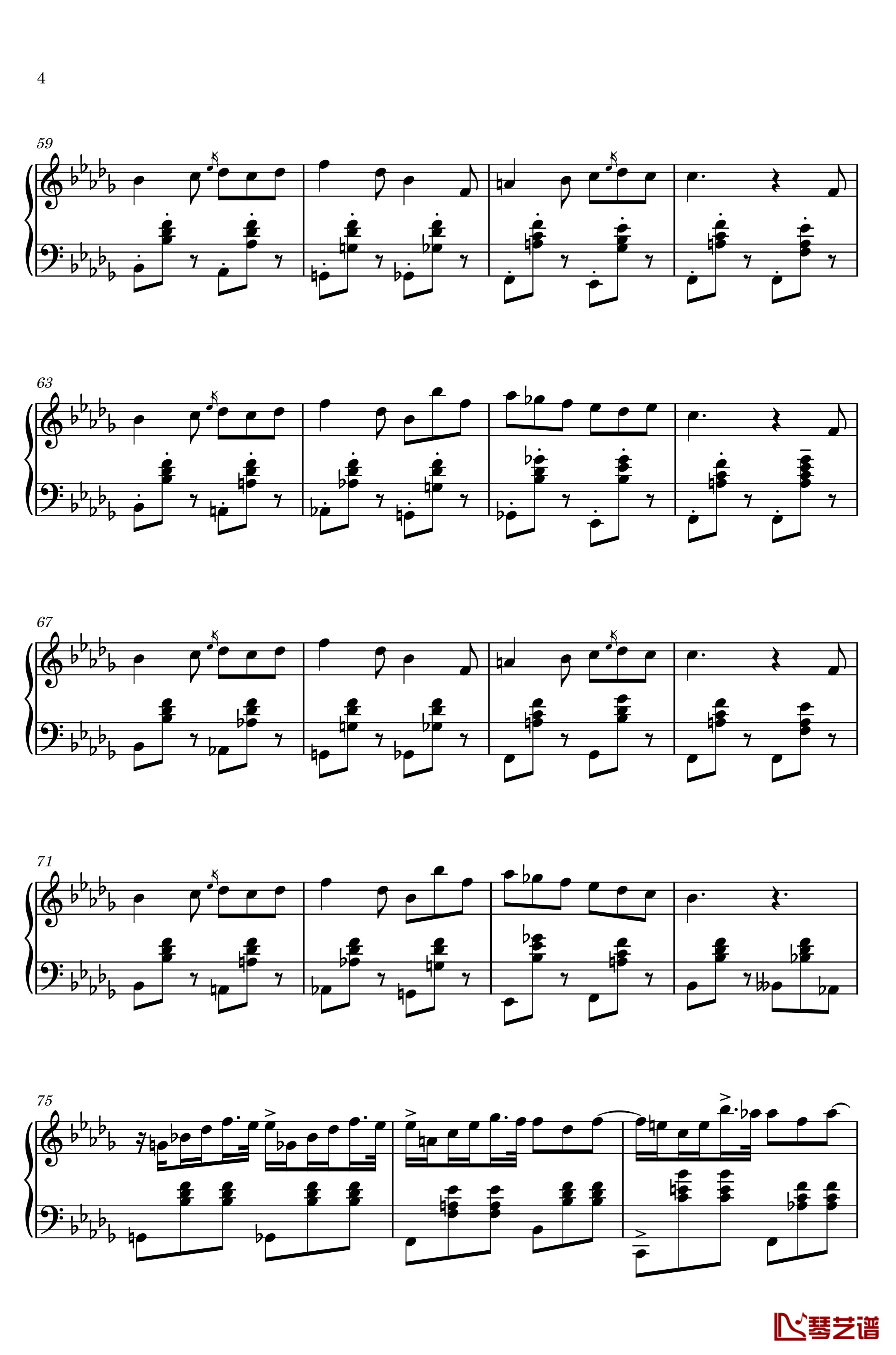 圆舞曲钢琴谱-gyf513-L14