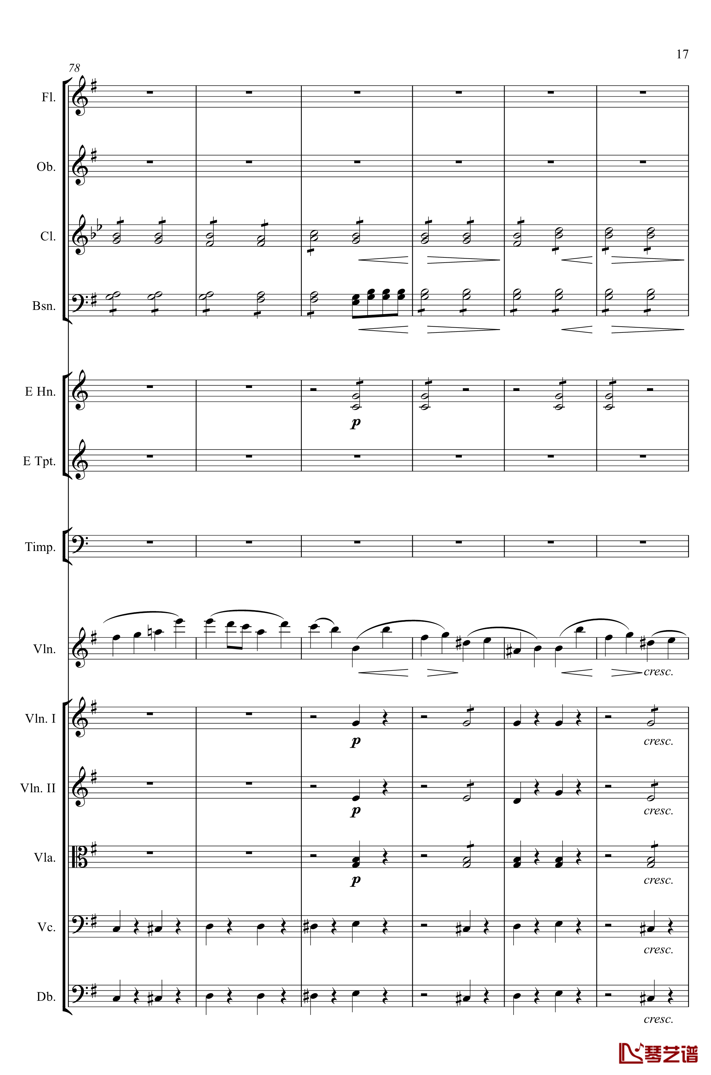 e小调小提琴协奏曲Op.64钢琴谱-第一乐章-门德尔松17