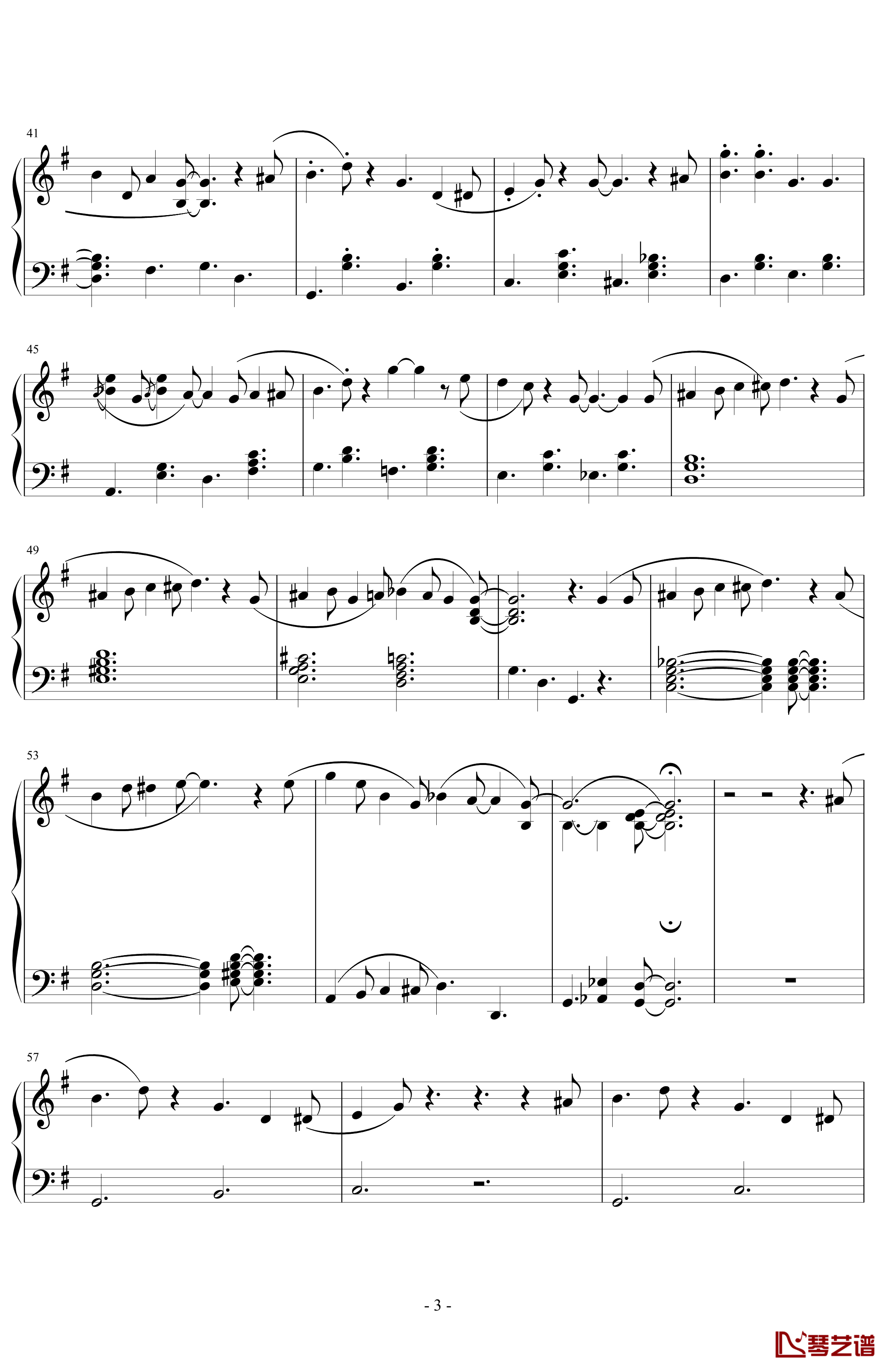 美丽爵士钢琴谱-爵士音乐3