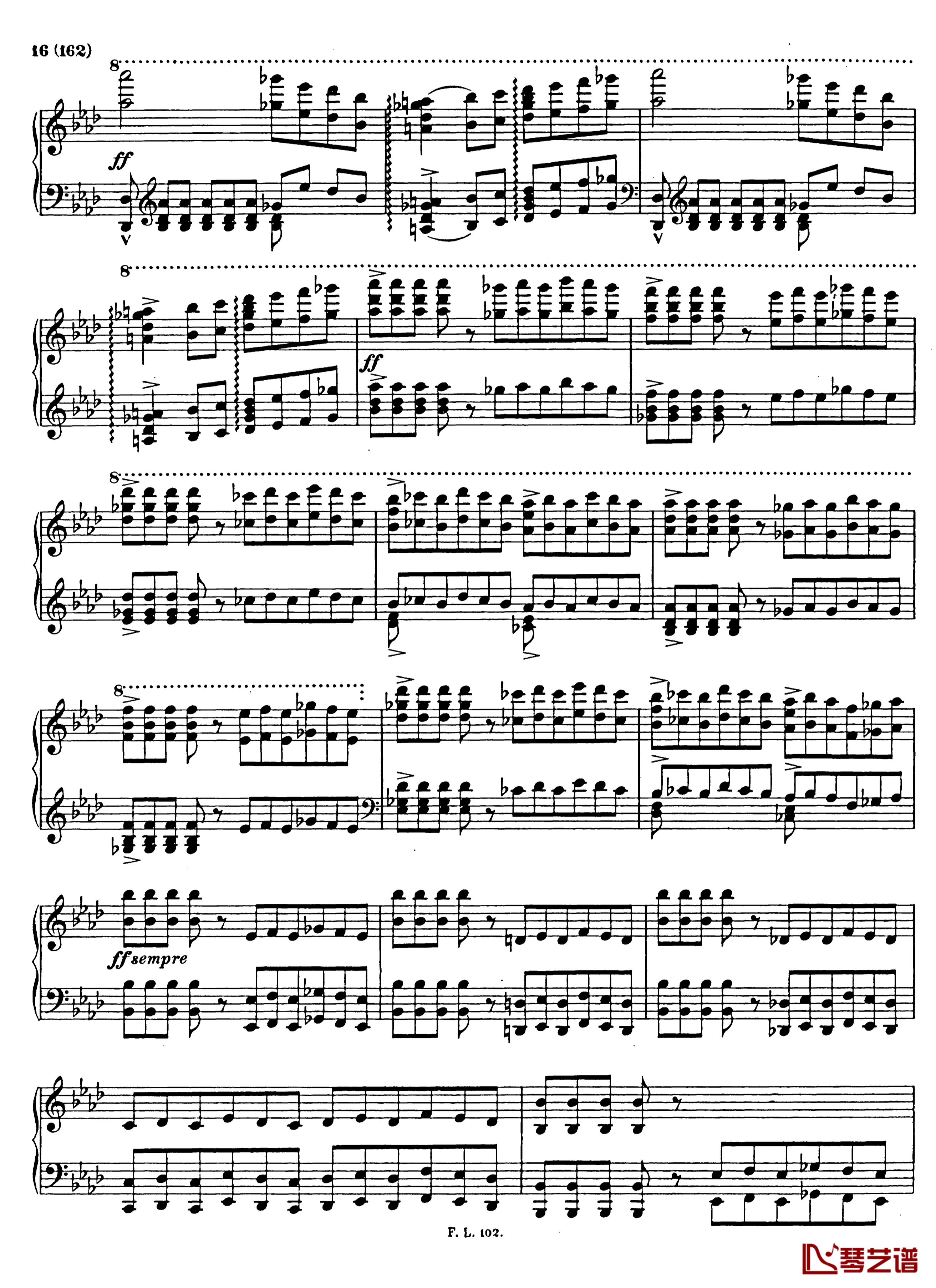 梅菲斯特圆舞曲  第三首 S.216钢琴谱-李斯特16
