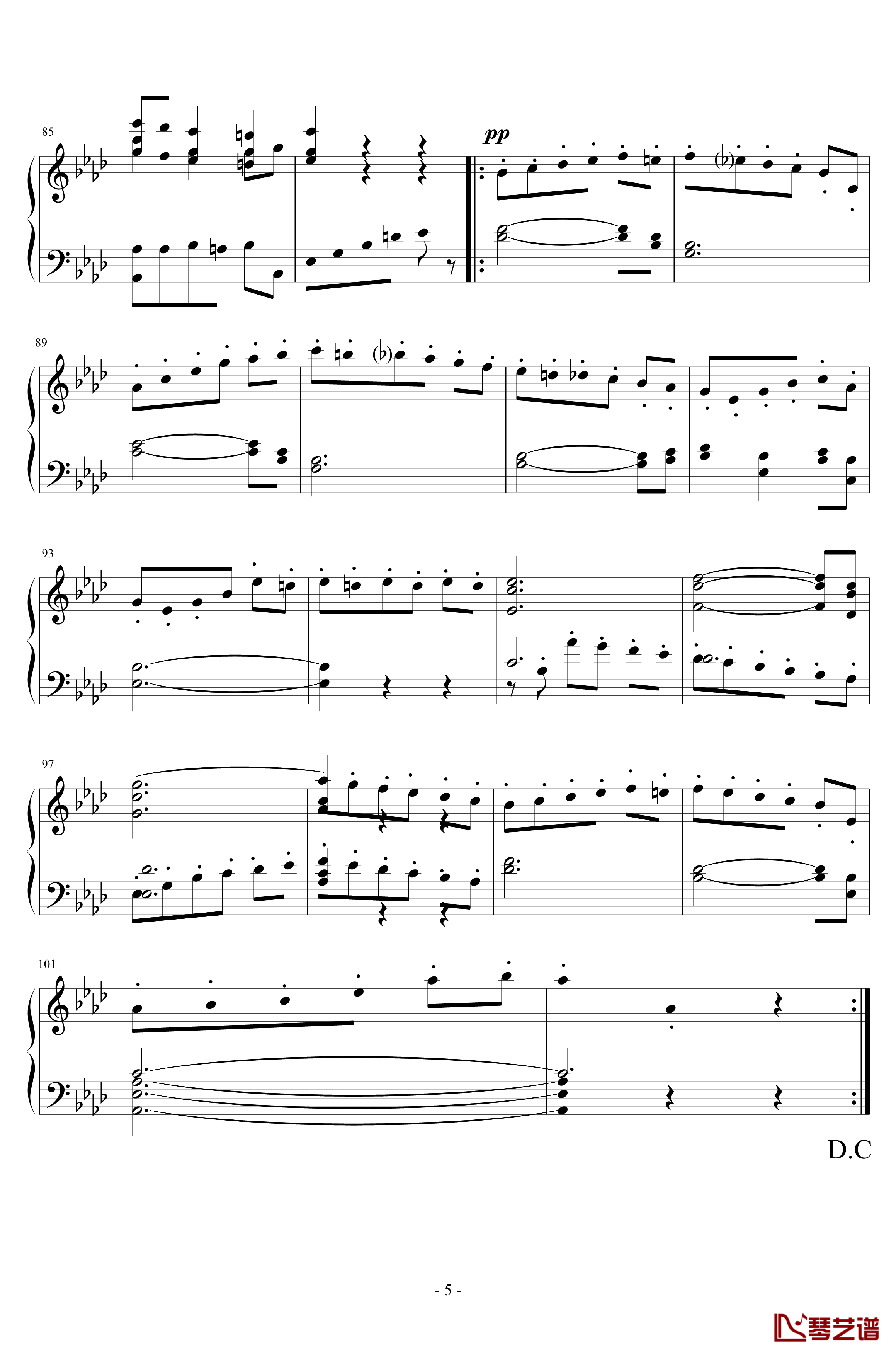 f小调交响曲钢琴谱-第三乐章-谐谑曲-布鲁克纳5