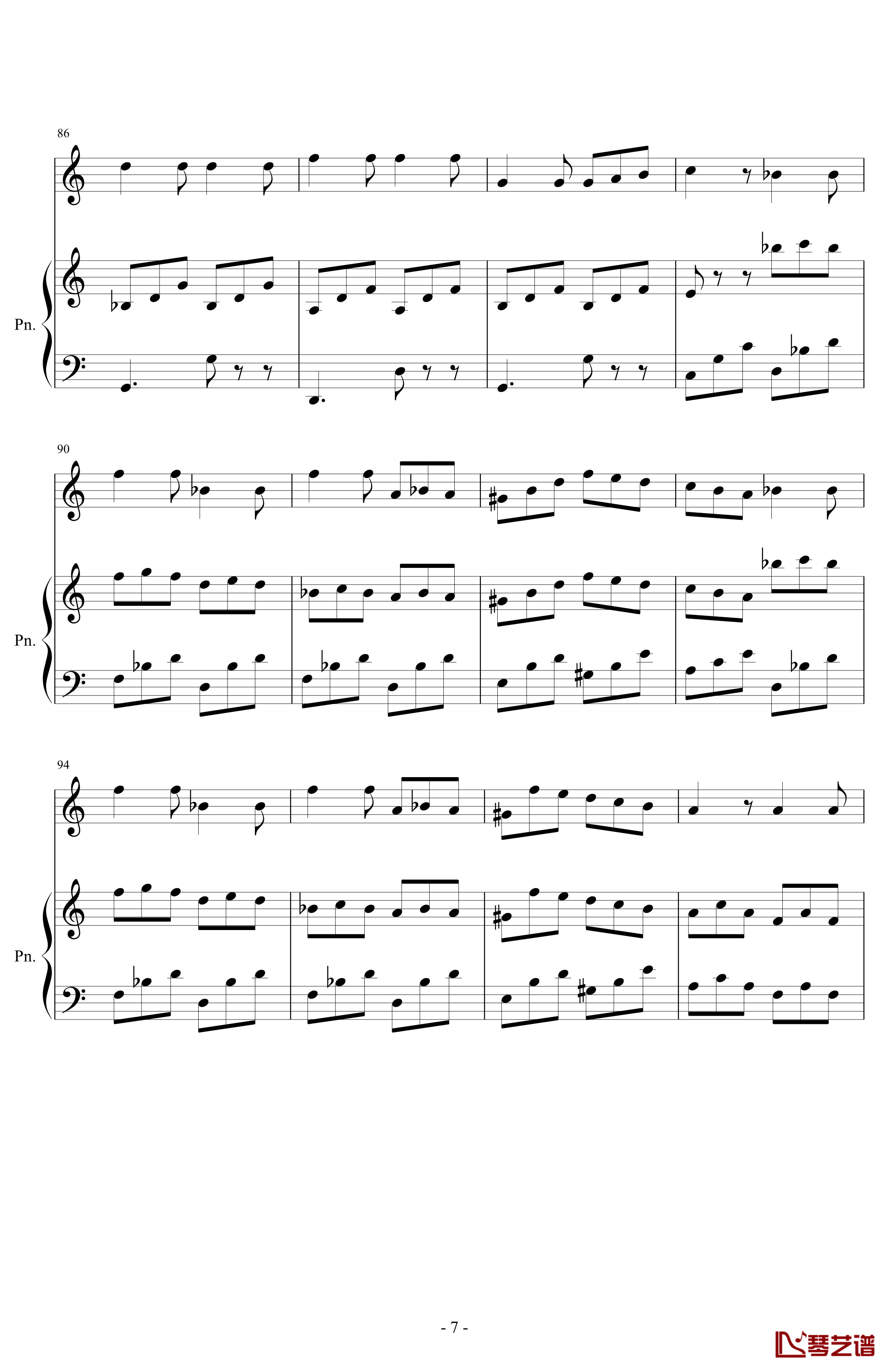 La Danza钢琴谱-Tarantella napoletana-罗西尼7
