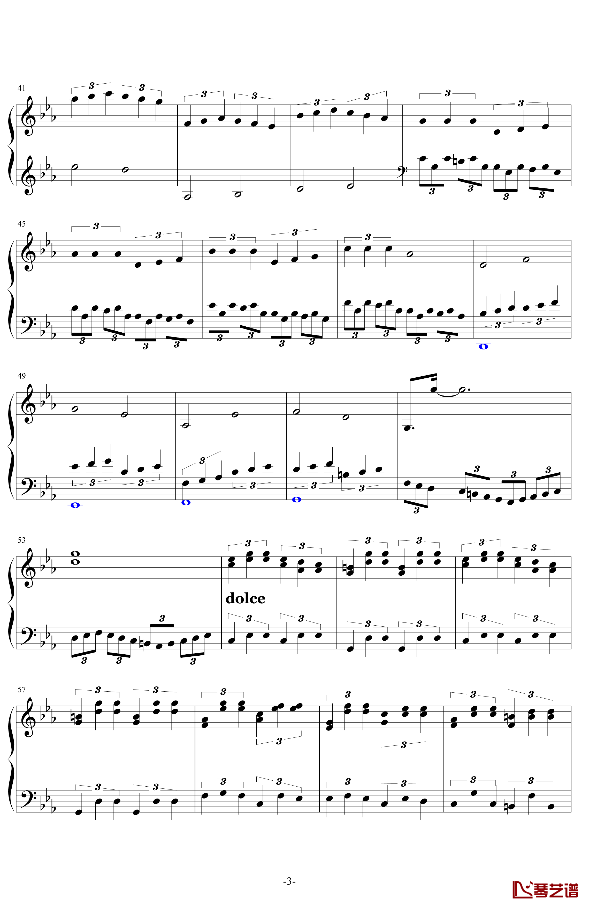 C小调第一钢琴奏鸣曲第二乐章钢琴谱-Ver 2011.6-舍勒七世3