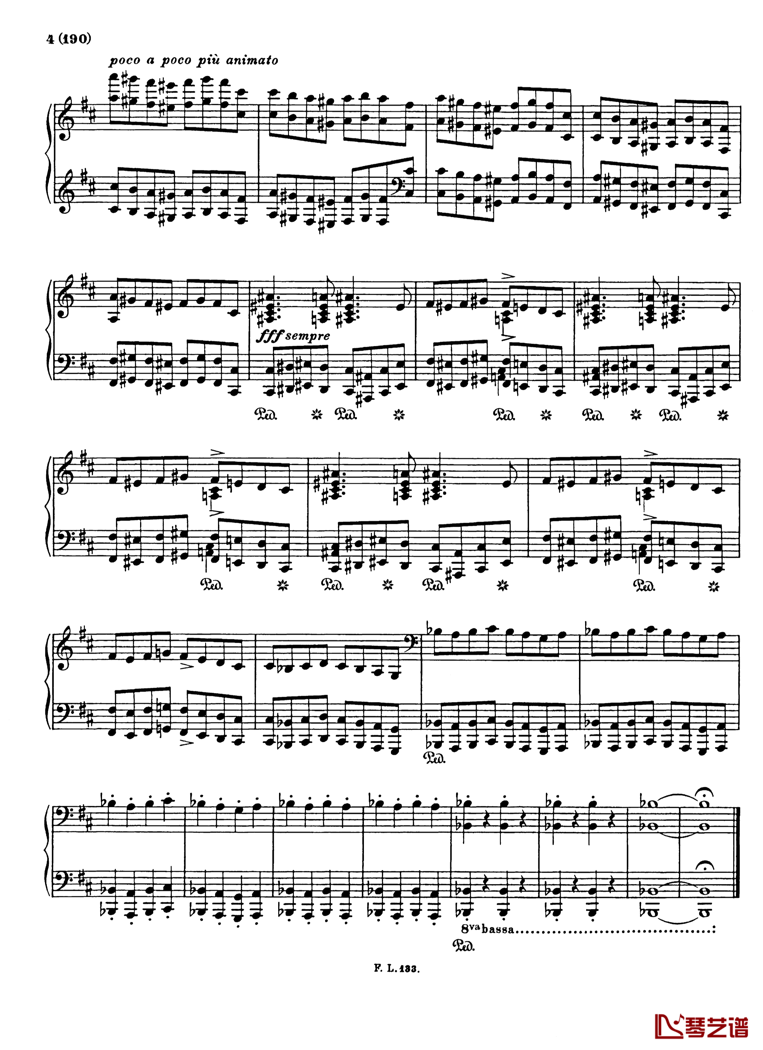 匈牙利狂想曲17钢琴谱-李斯特4