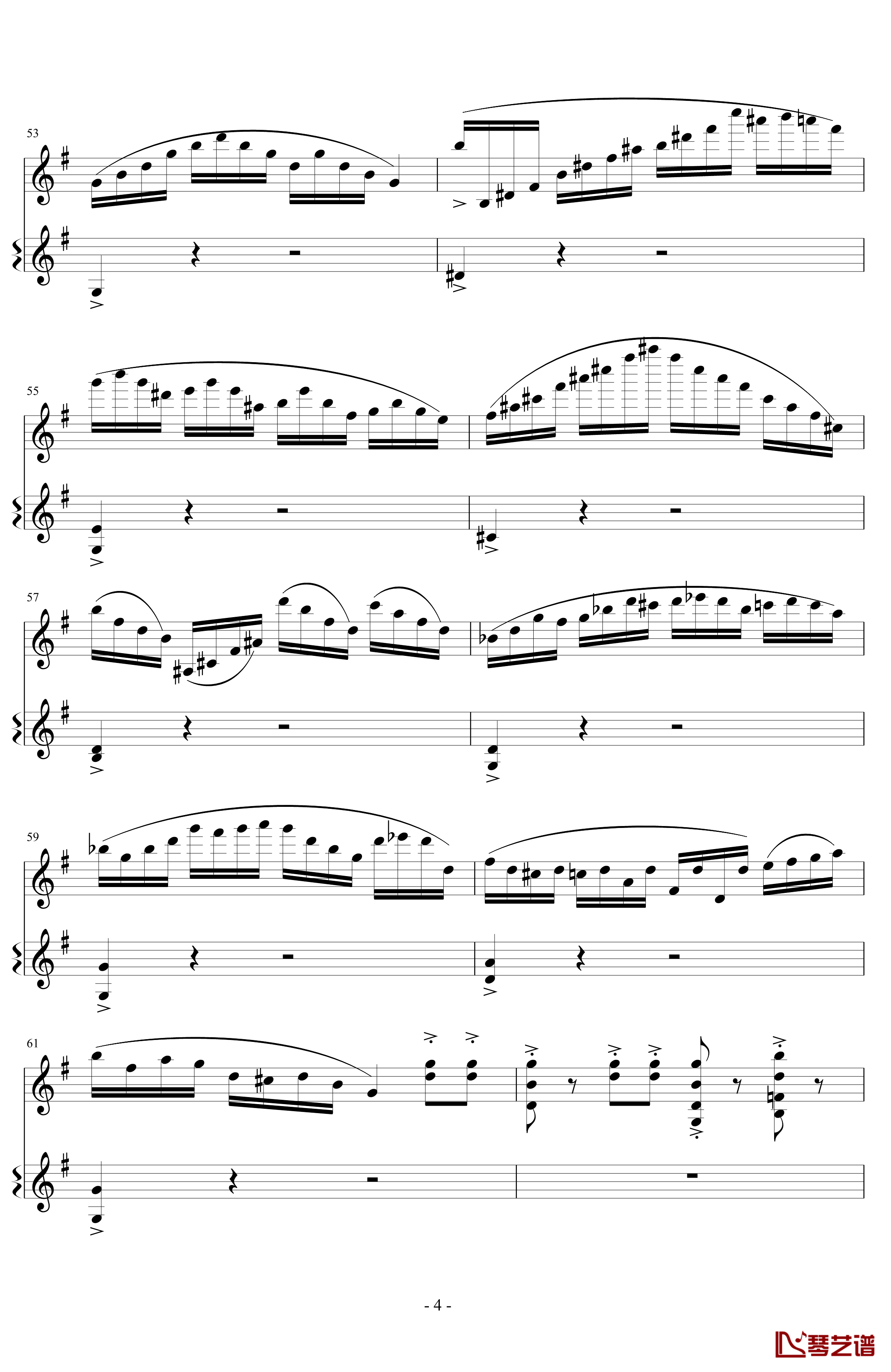 意大利国歌变奏曲钢琴谱-DXF4