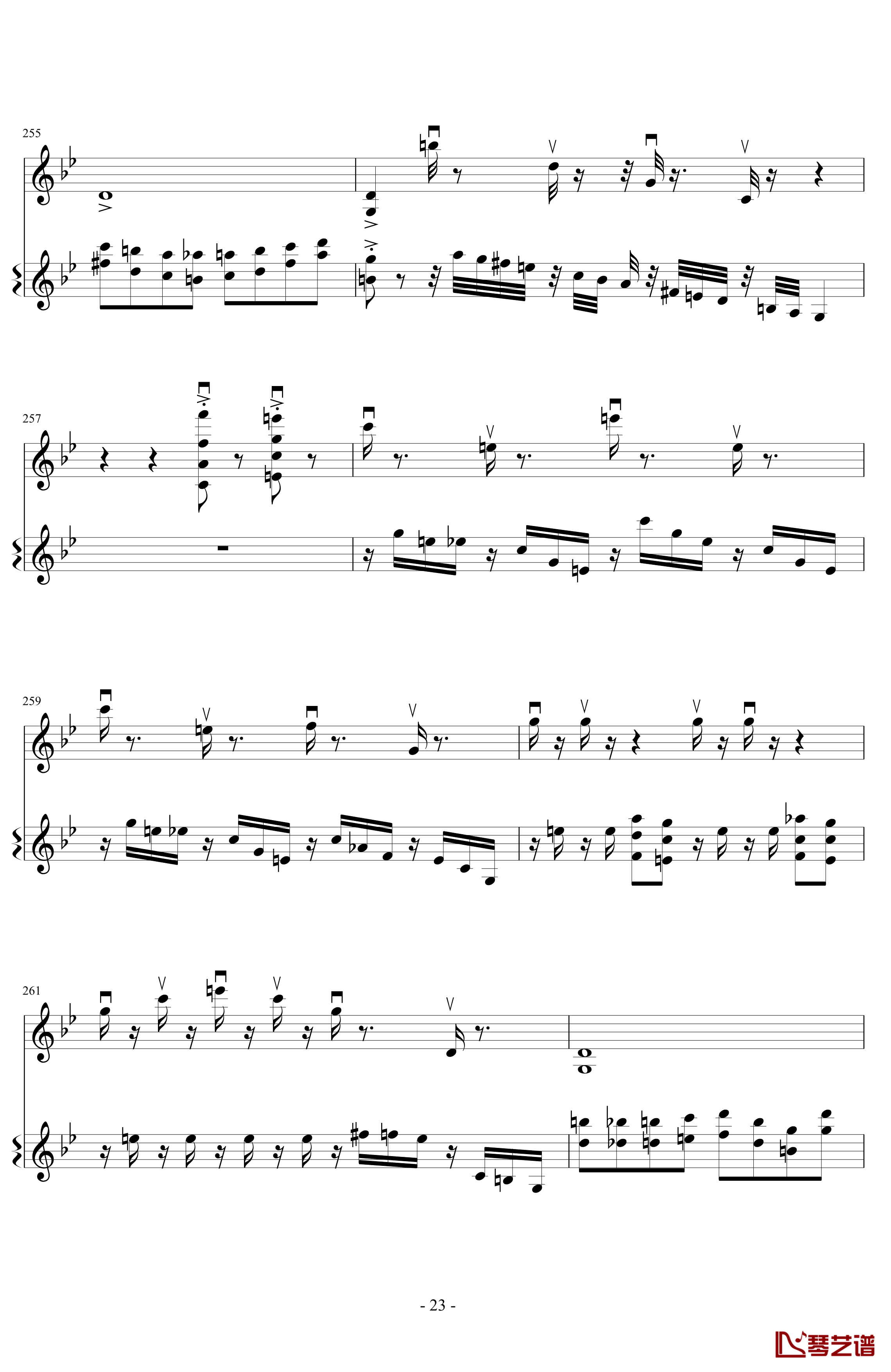 意大利国歌变奏曲钢琴谱-DXF23