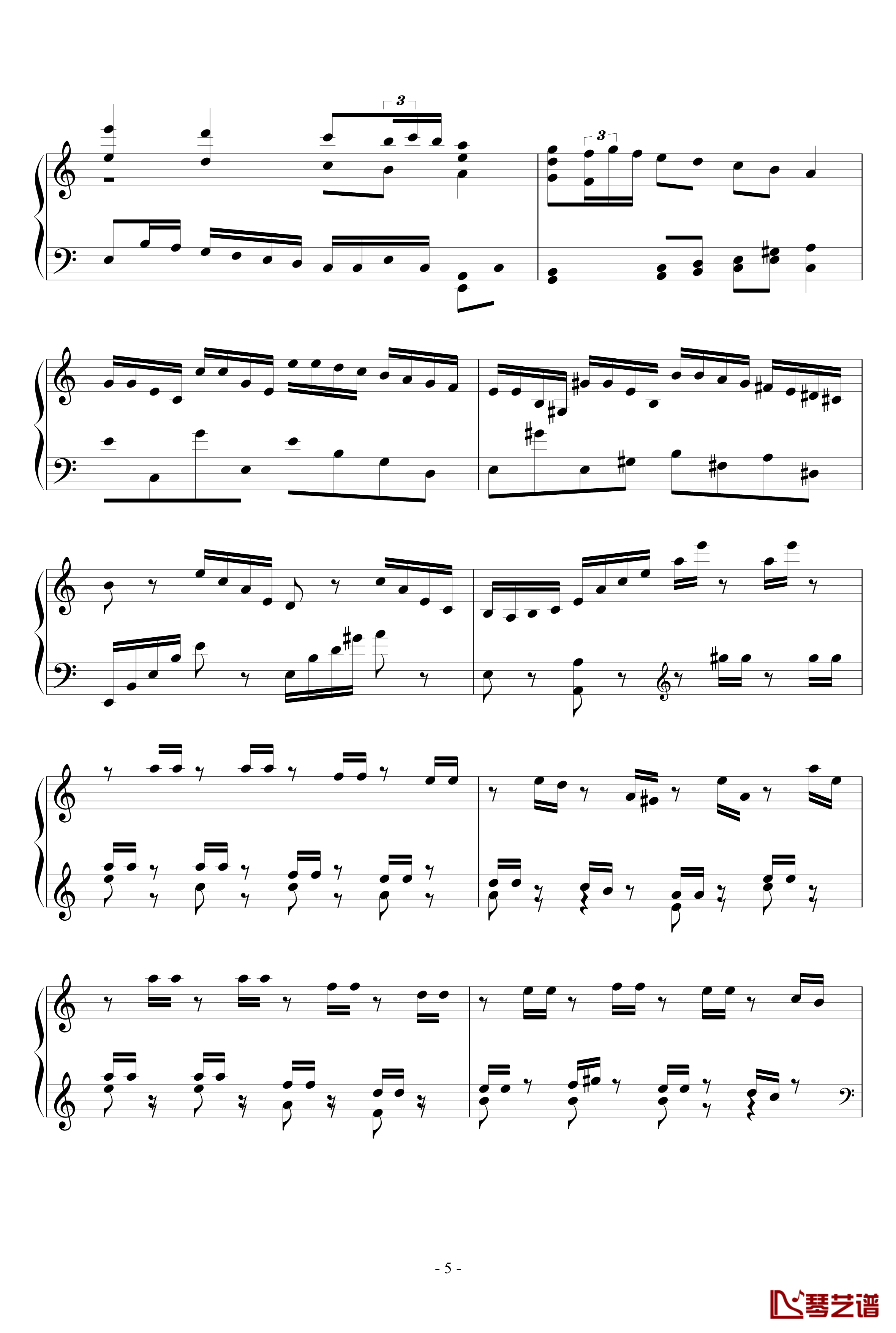 A小调第七练习曲钢琴谱-PARROT1865