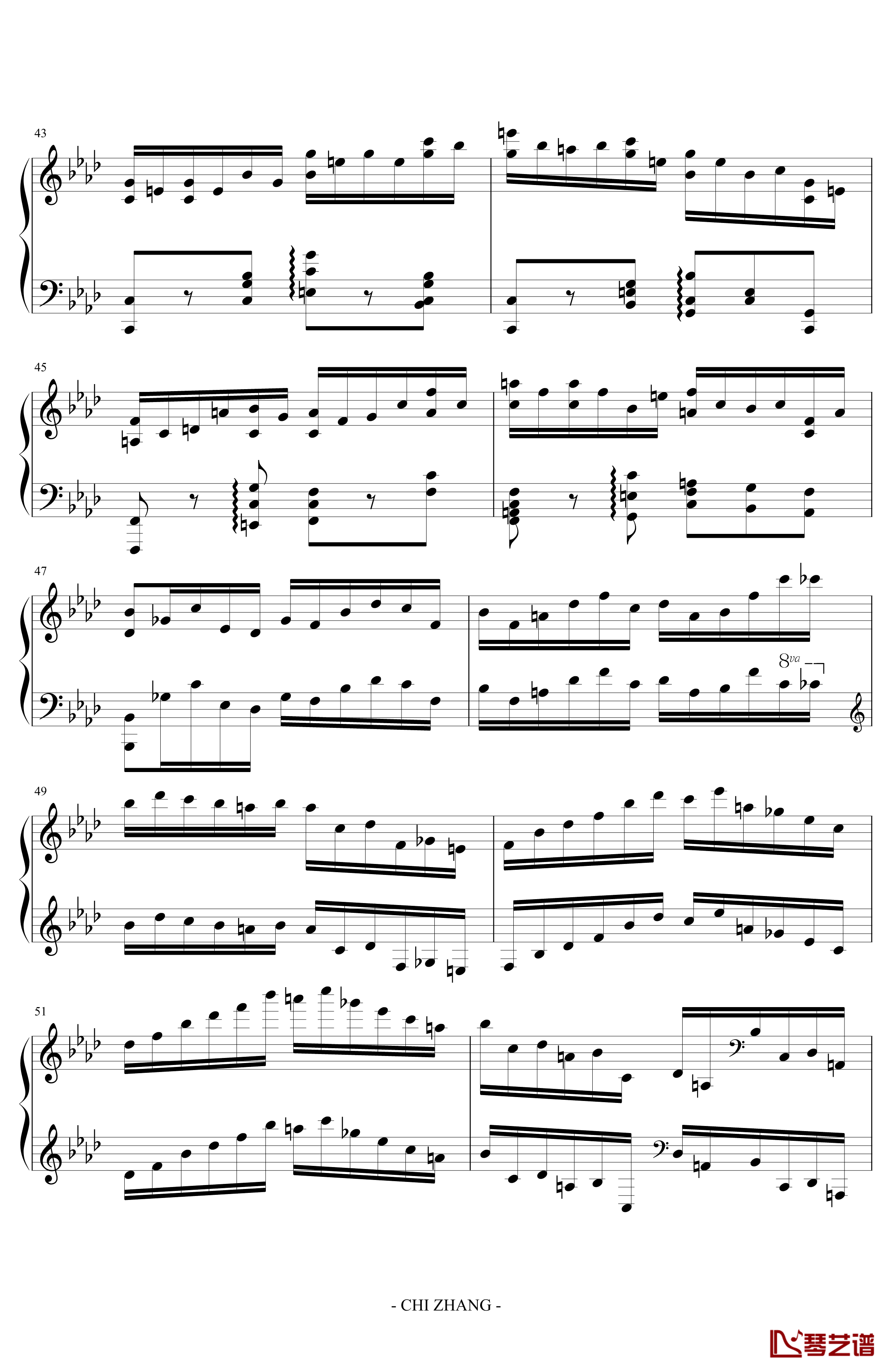 Concert Etude in A Elat 'Jubilation'钢琴谱 -PARROT1865