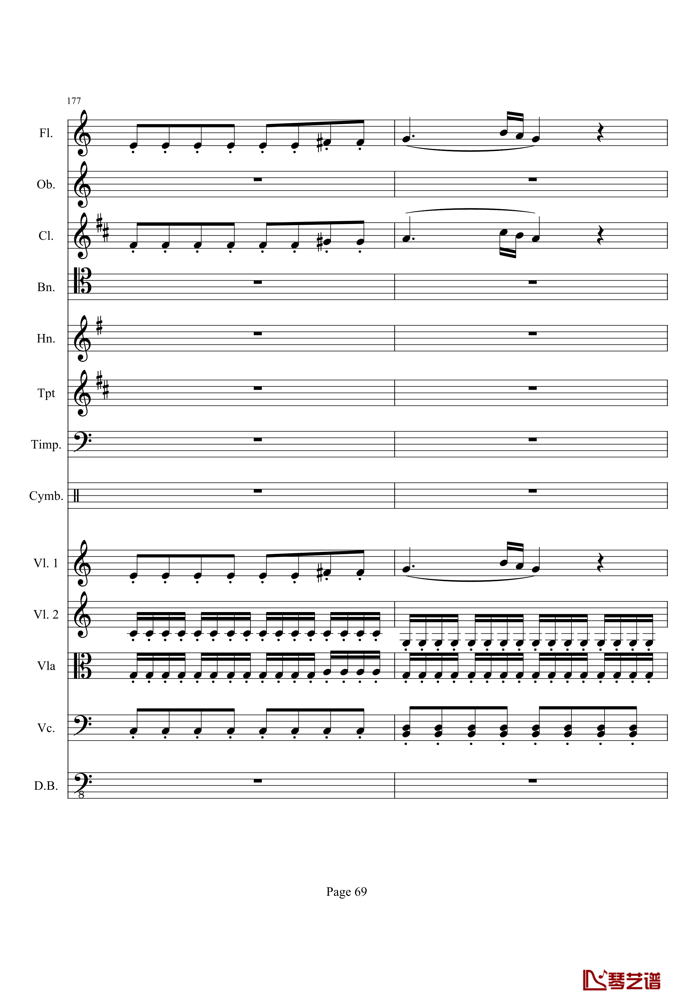奏鸣曲之交响钢琴谱-第21-Ⅰ-贝多芬-beethoven69