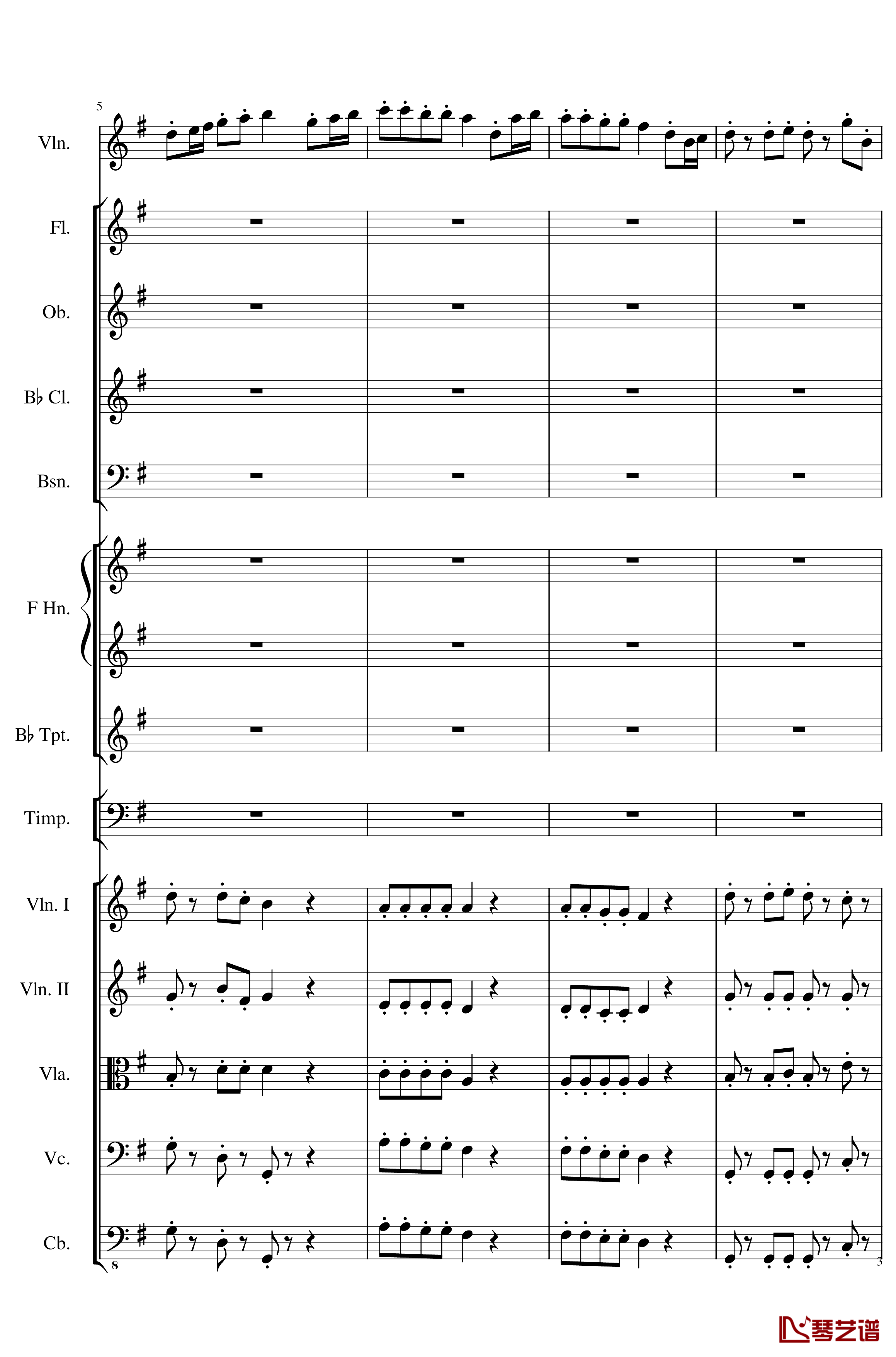 Rondo in G, Op.137钢琴谱-一个球3