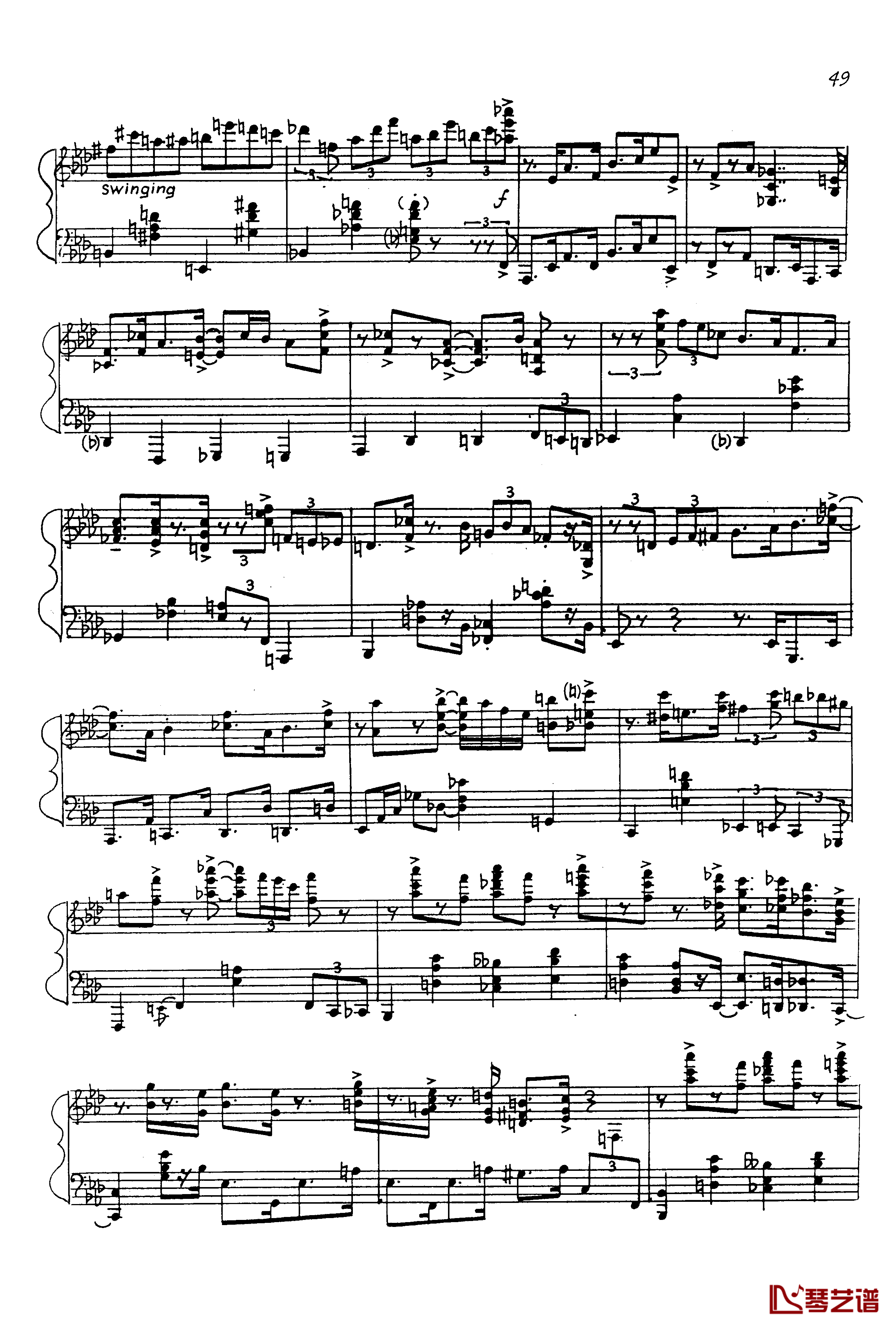Jazz Prelude Op.52 No.17钢琴谱-尼古拉·凯帕斯汀-Nikolai Kapustin3