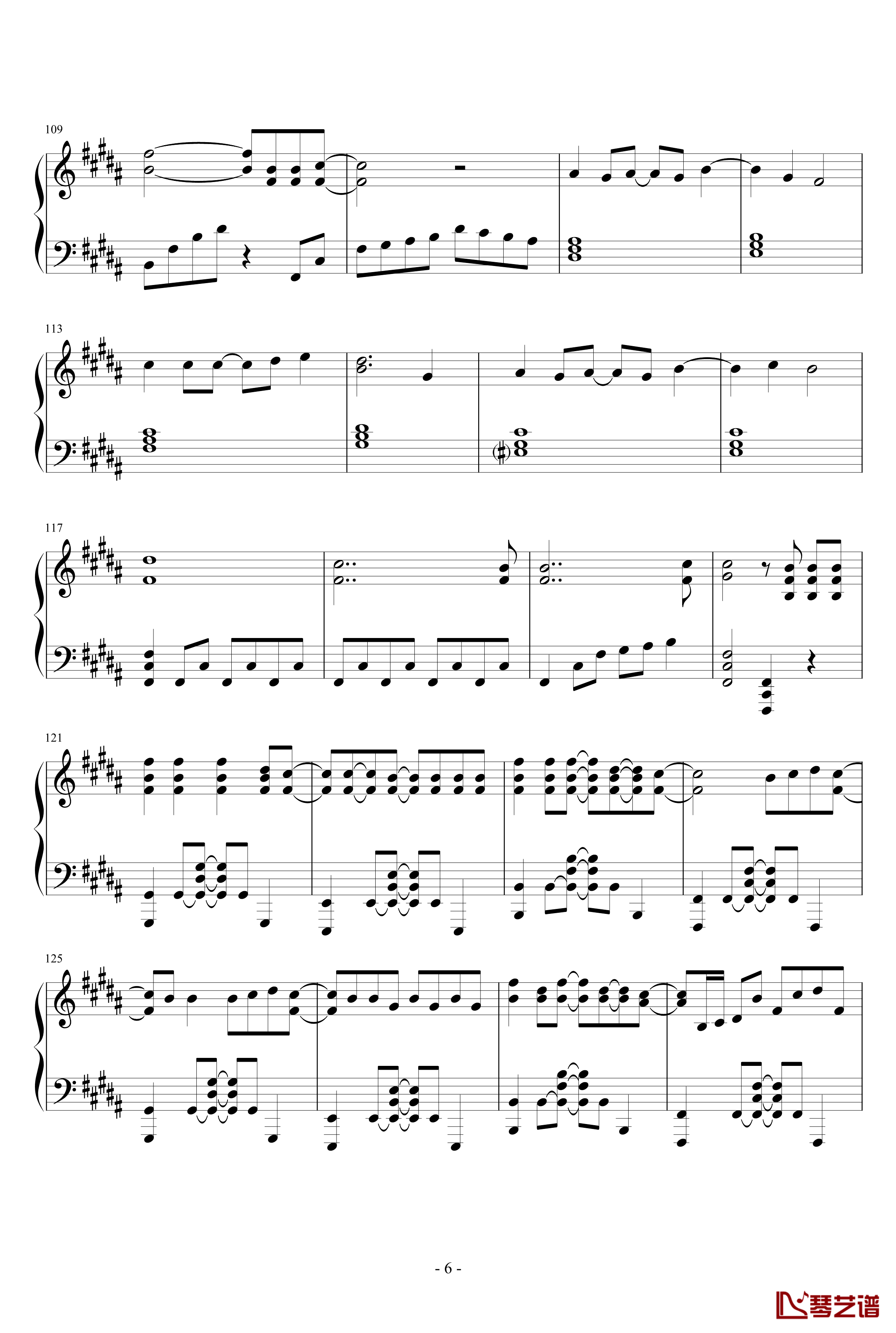 前前前世钢琴谱-RADWIMPS6