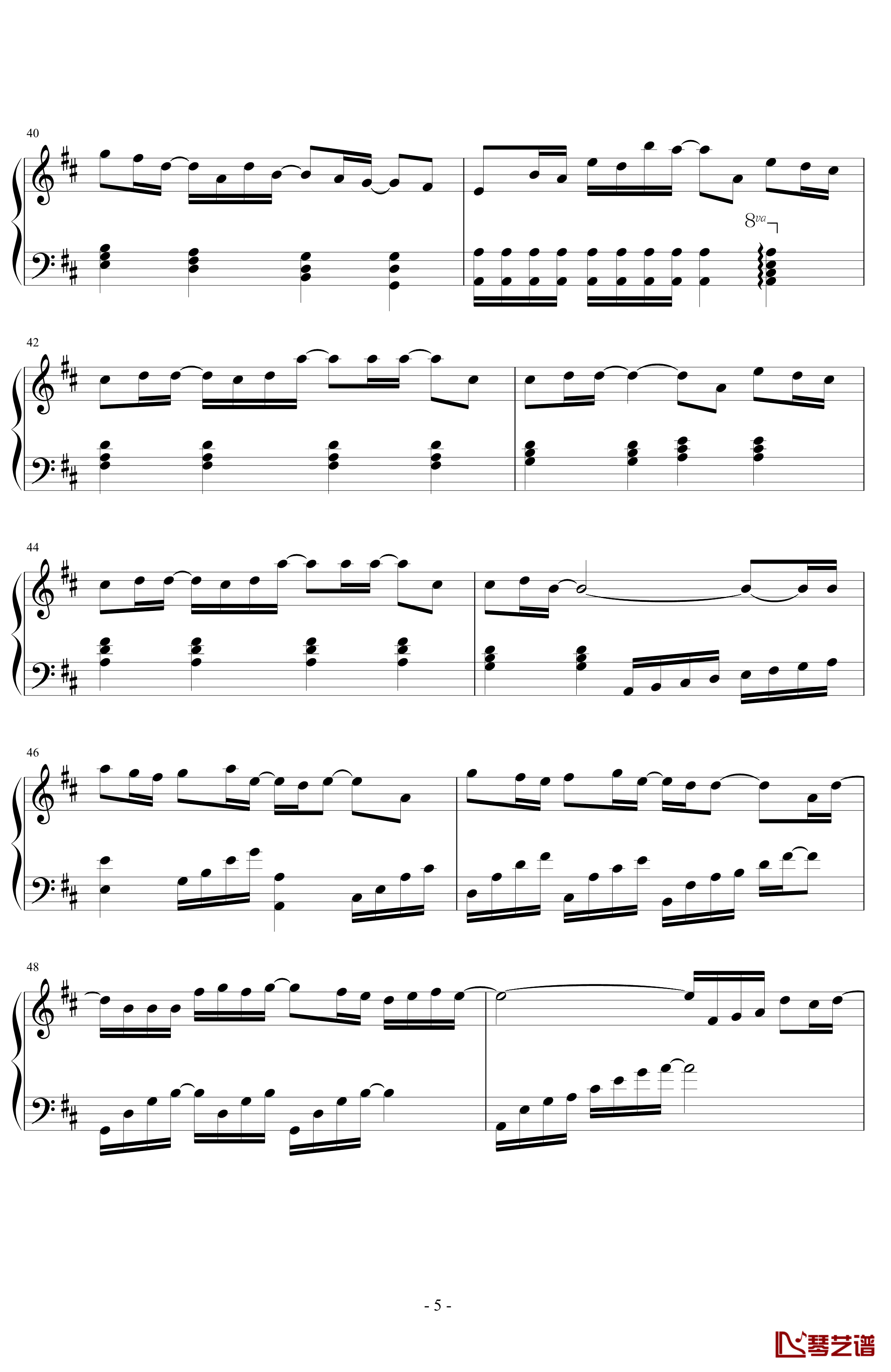 命运线钢琴谱-sjm5