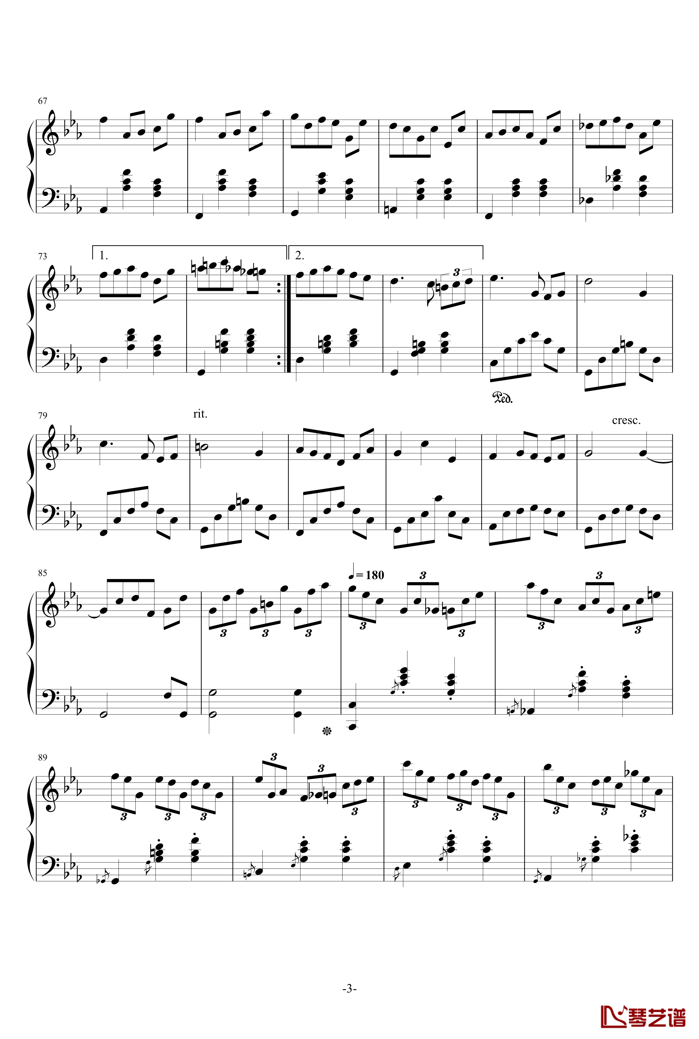 15 Waltz Mew钢琴谱-梦幻圆舞曲-AlfredAria3