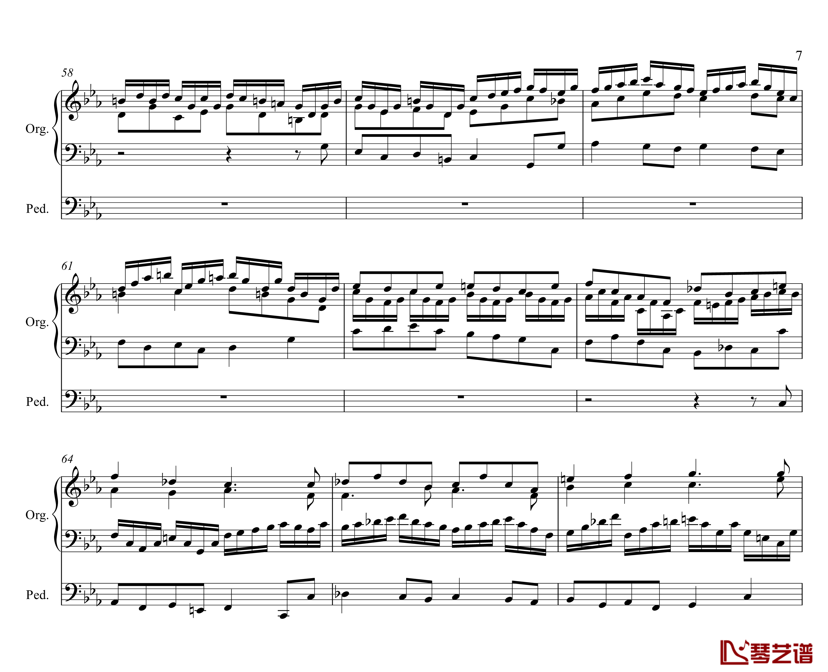 Tocatta and Fugue in C minor钢琴谱-P.D.Q.Bach7
