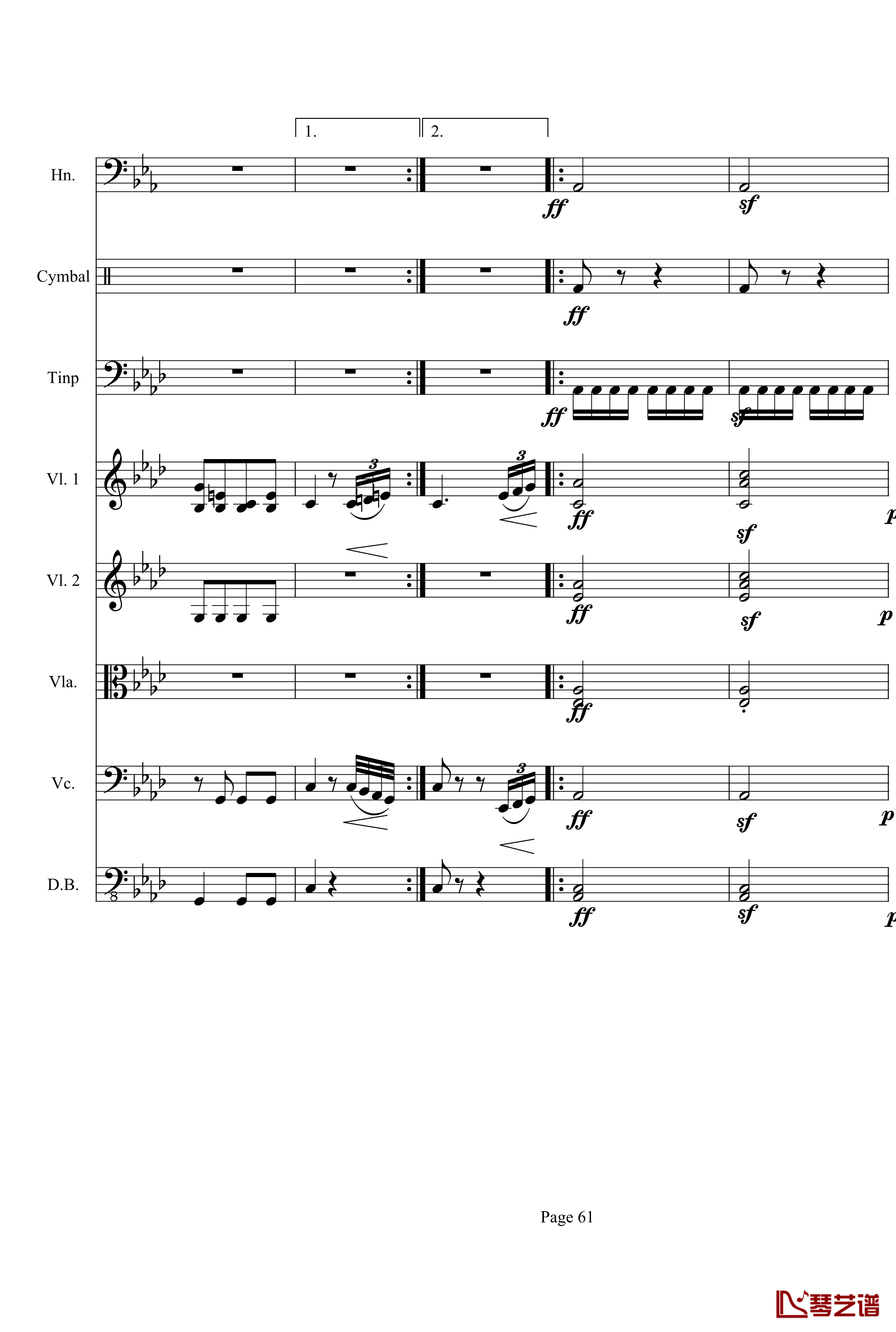 奏鸣曲之交响第23首Ⅲ钢琴谱--贝多芬-beethoven61