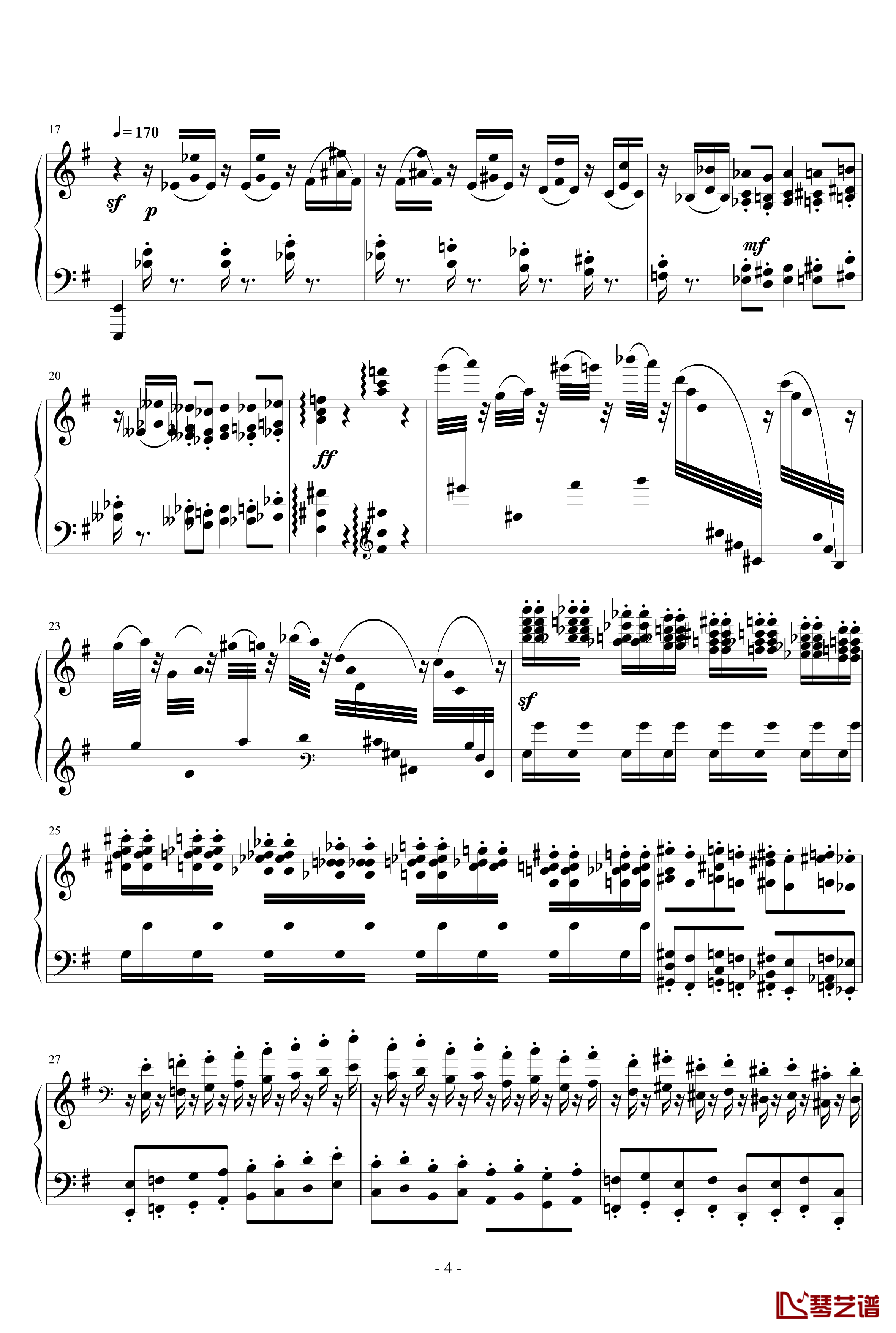 Capriccio in G Major钢琴谱-一个球4