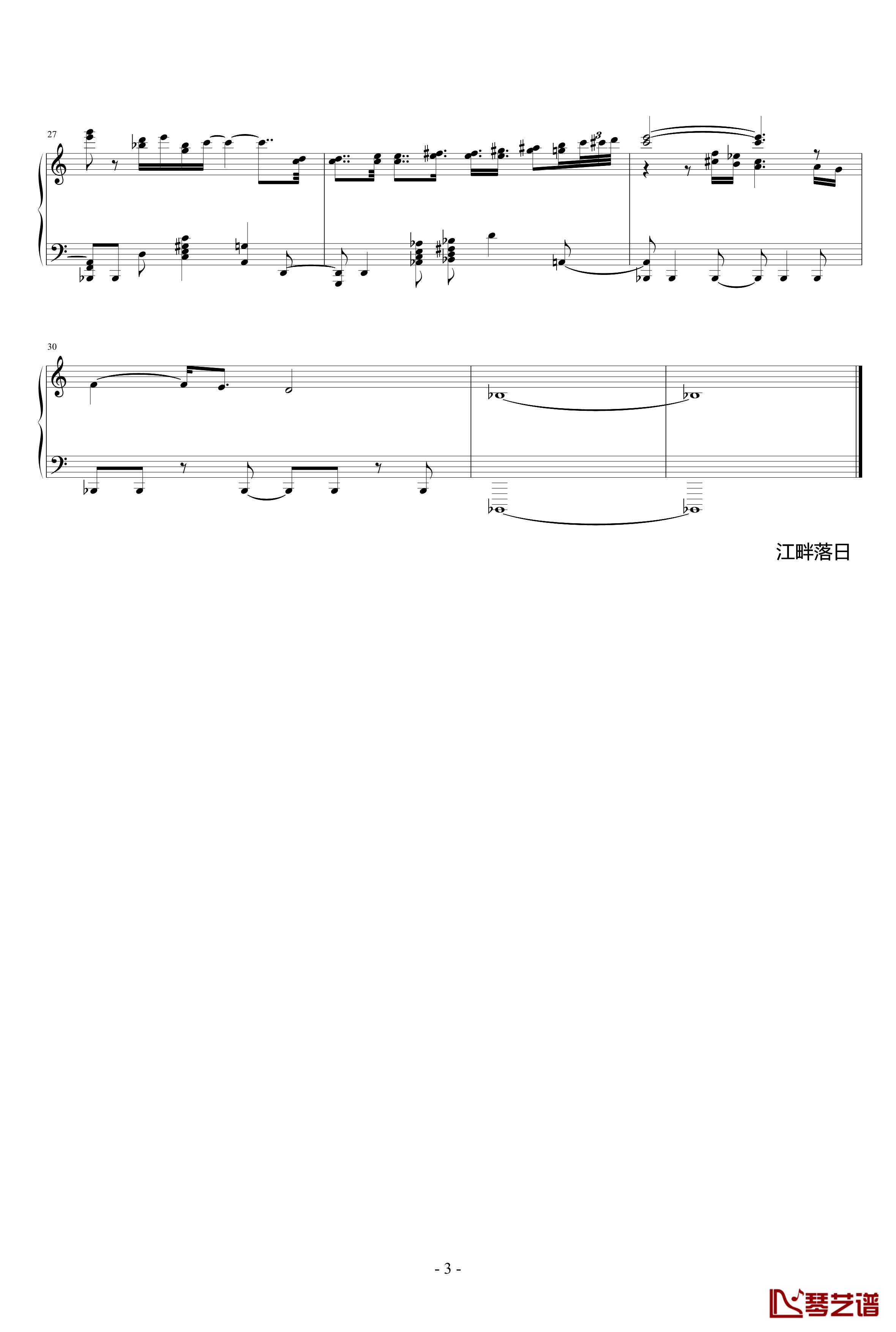 冥想集钢琴谱-修改-升c小调36