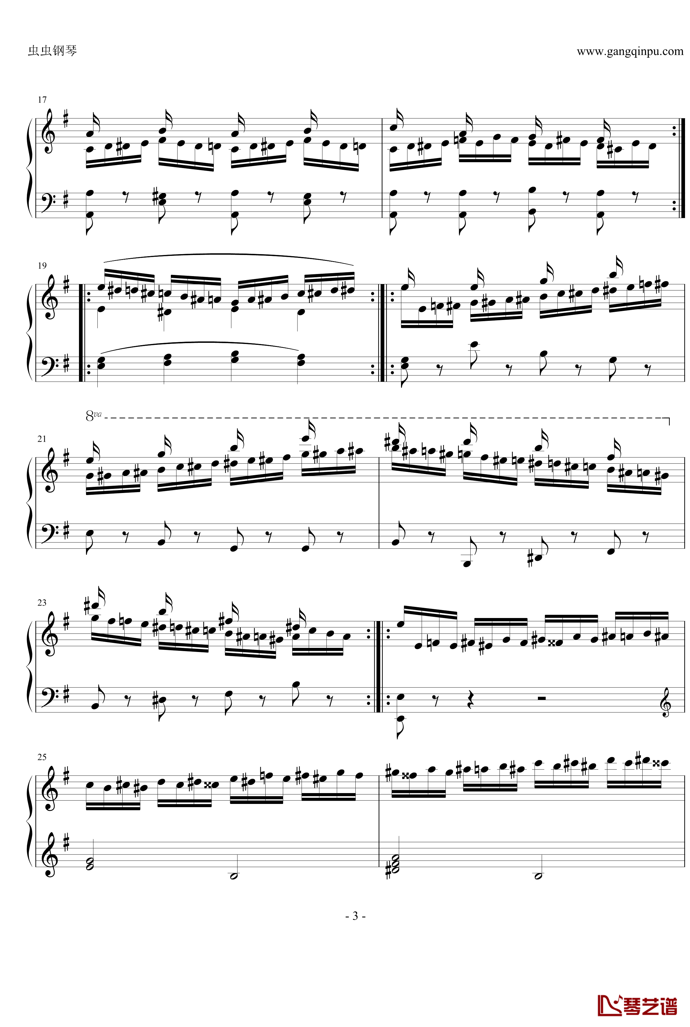 车尔尼练习曲op365.19钢琴谱-车尔尼-Czerny3